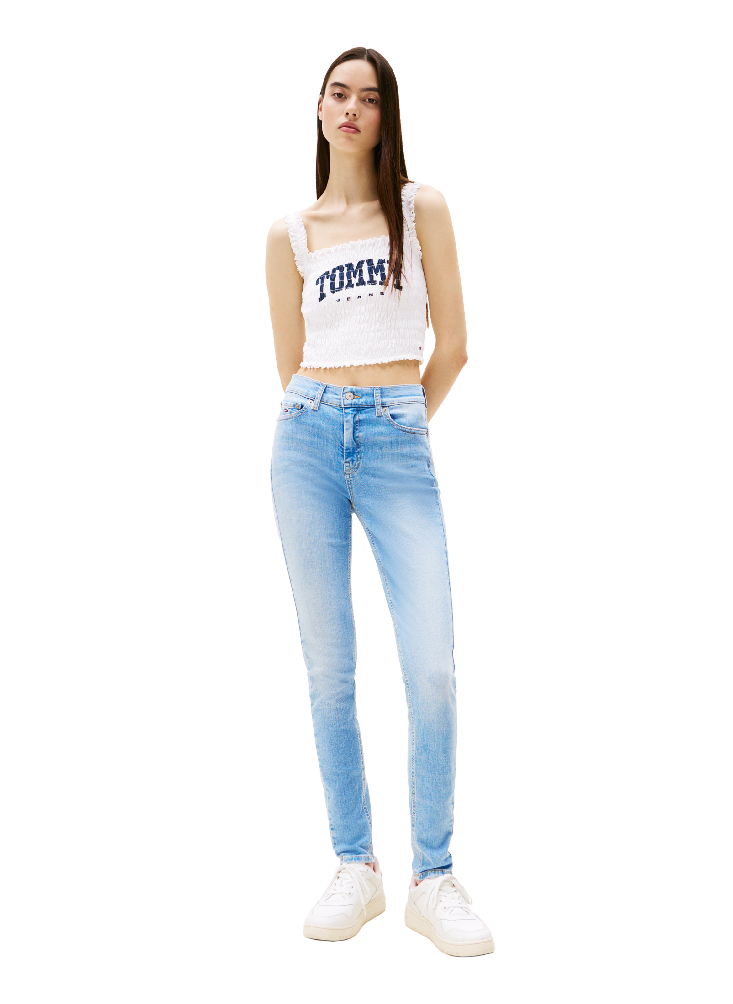Mid-rise skinny jeans TOMMY HILFIGER Blue