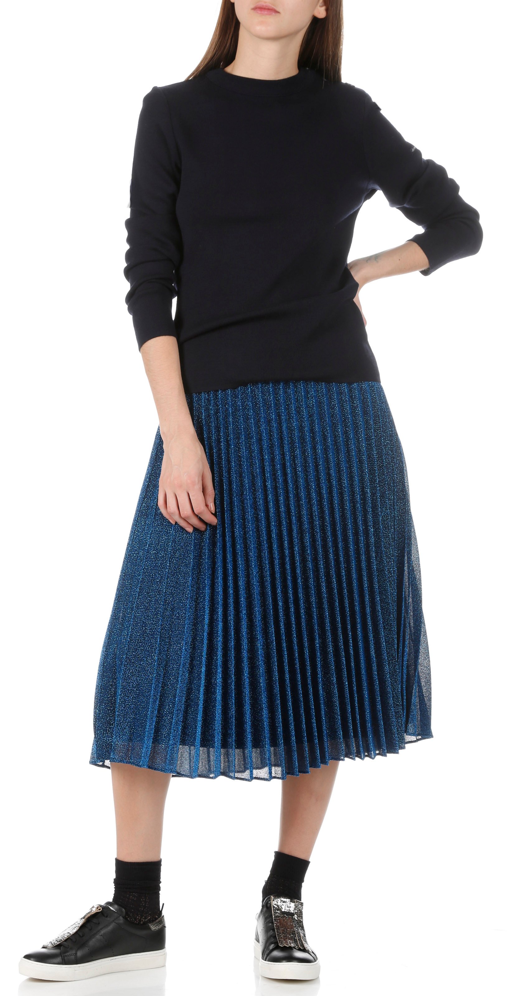 Pull col rond rayé en laine briac ARMOR-LUX Bleu