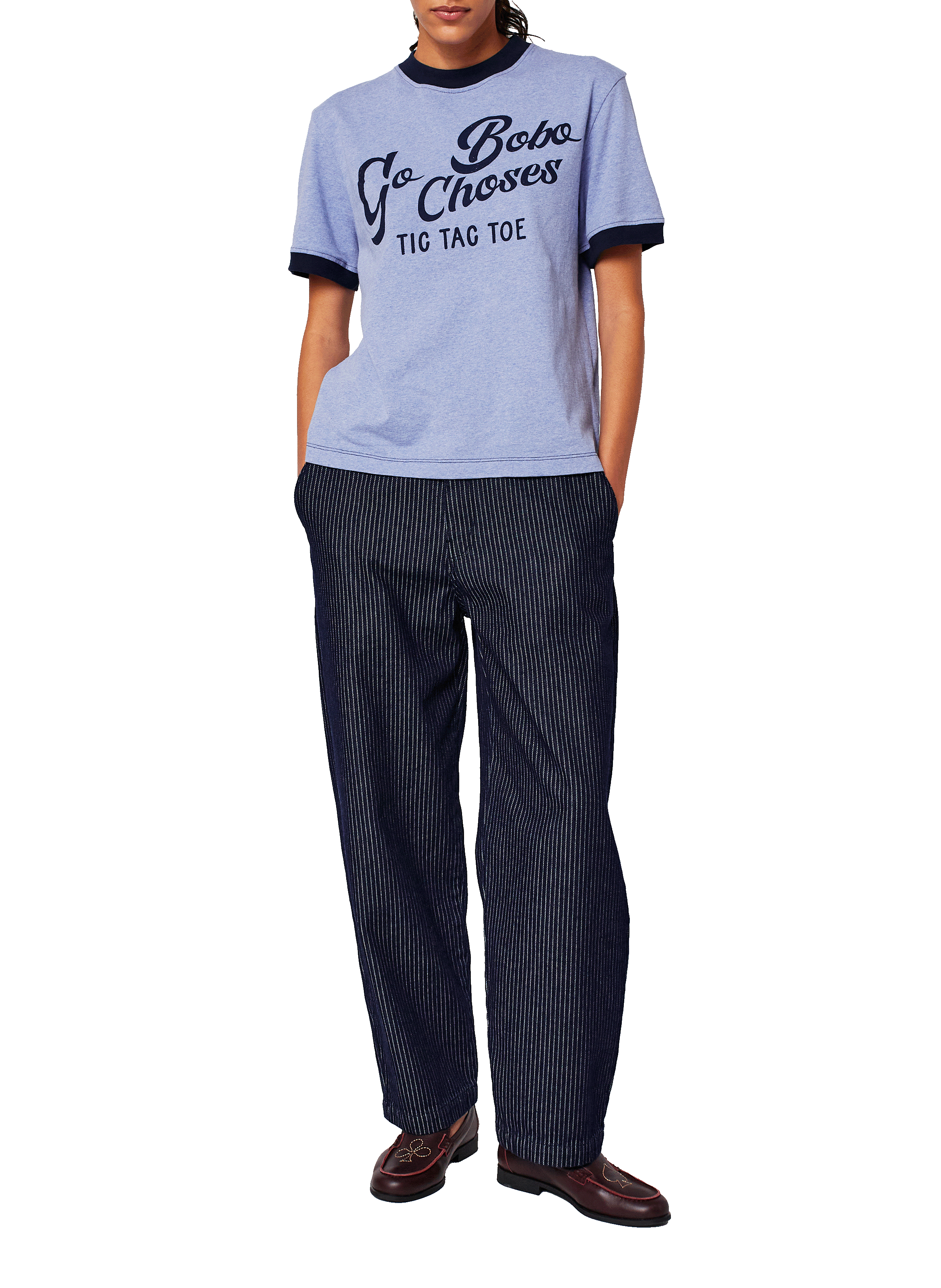 T-shirt imprimé en coton BOBO CHOSES Bleu