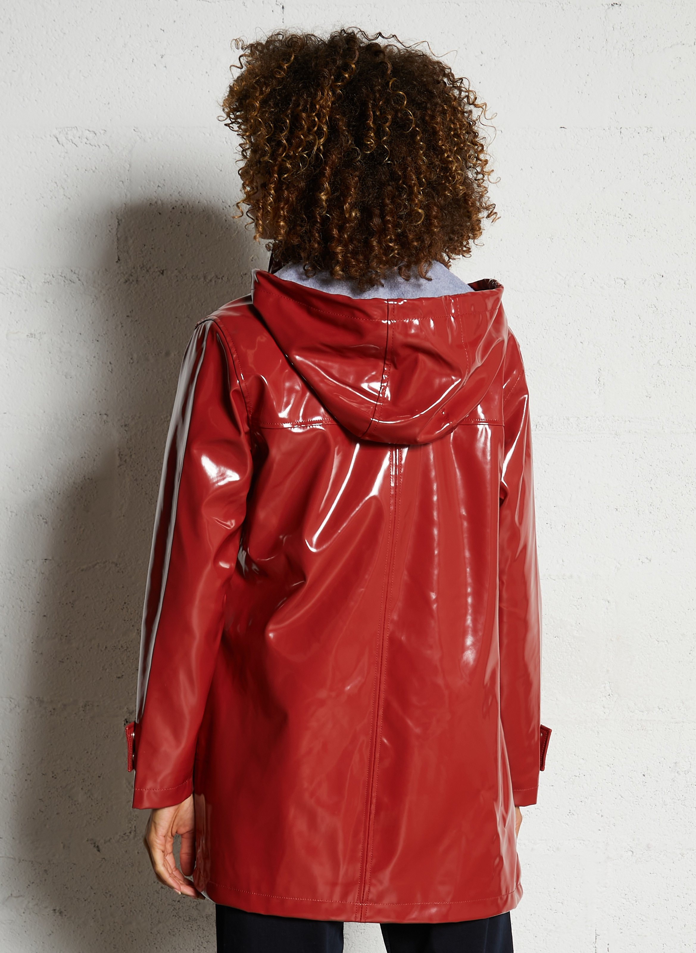 Imperméable à capuche vernis maé ARMOR-LUX Rouge