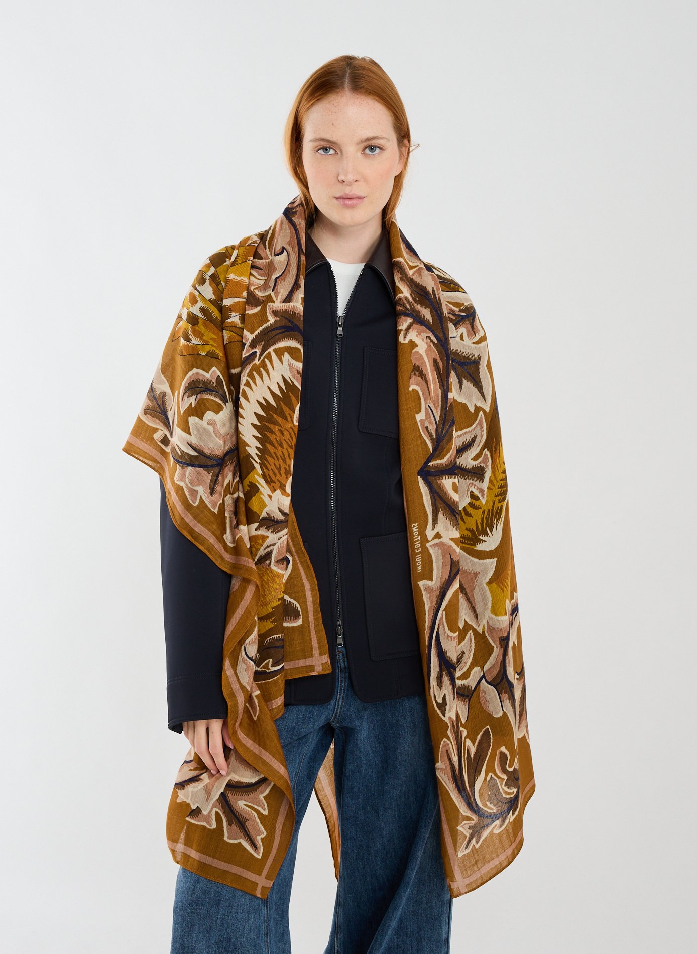 Écharpe à imprimé en laine INOUITOOSH Multicolore