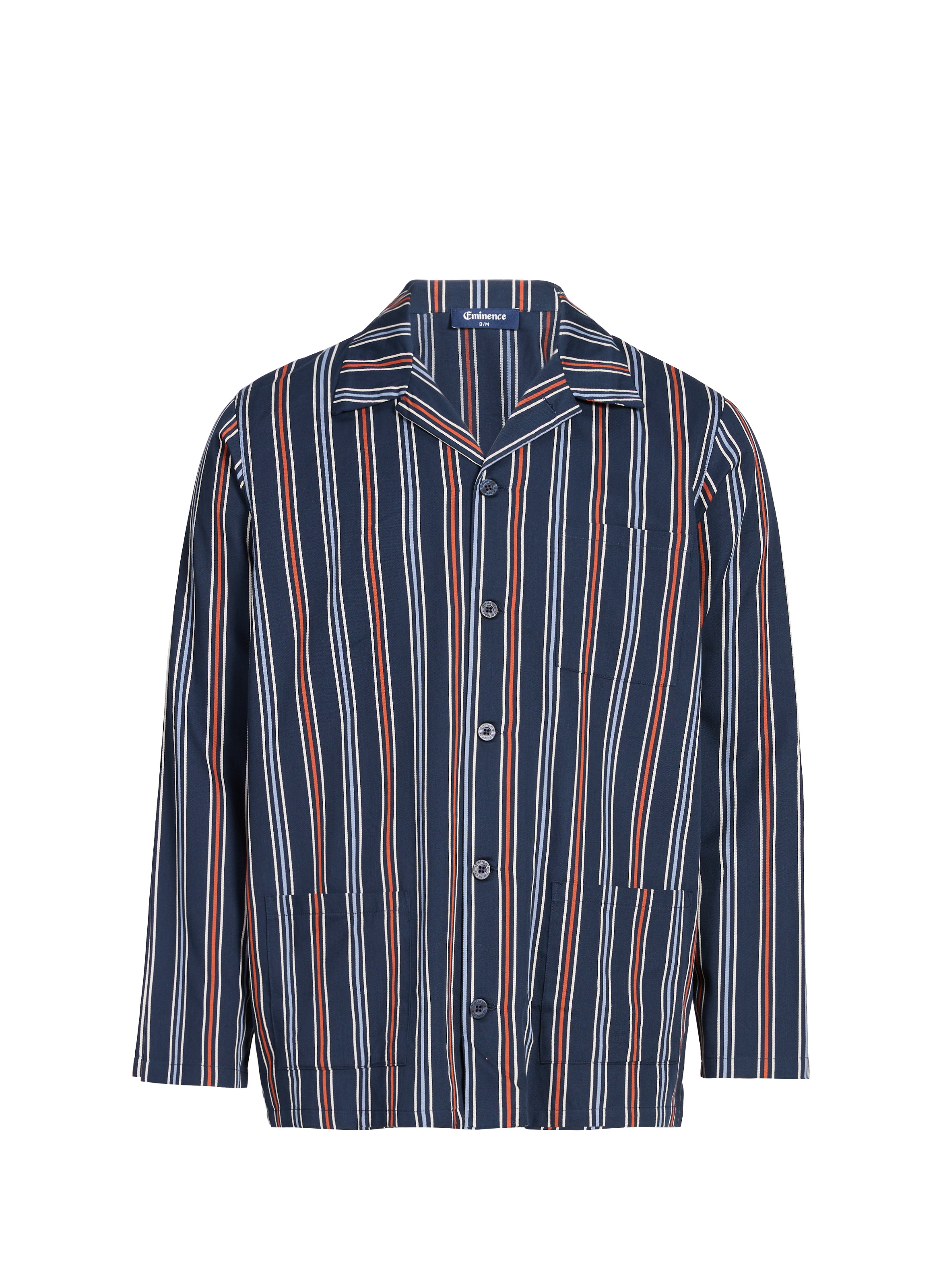 Striped cotton pajama set EMINENCE Blue