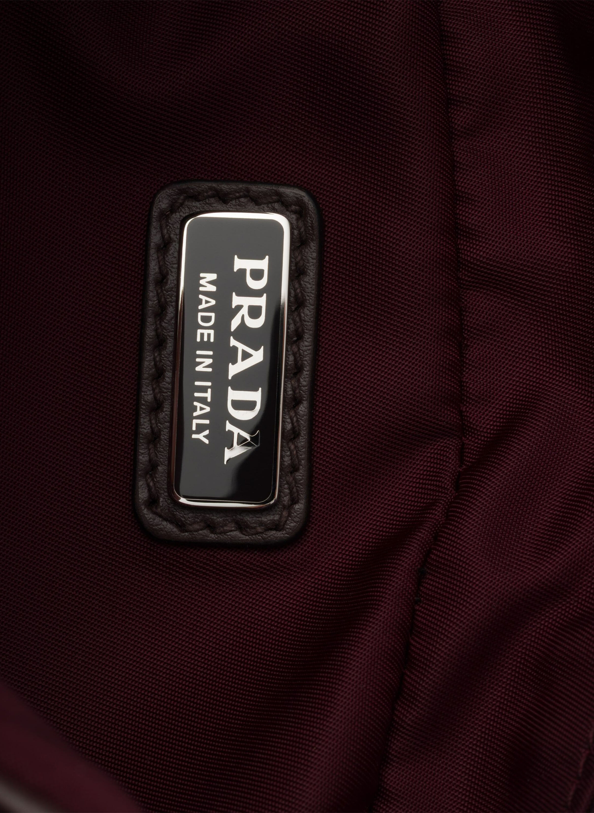 Pochette prada speedrock en re-nylon et cuir PRADA Rouge