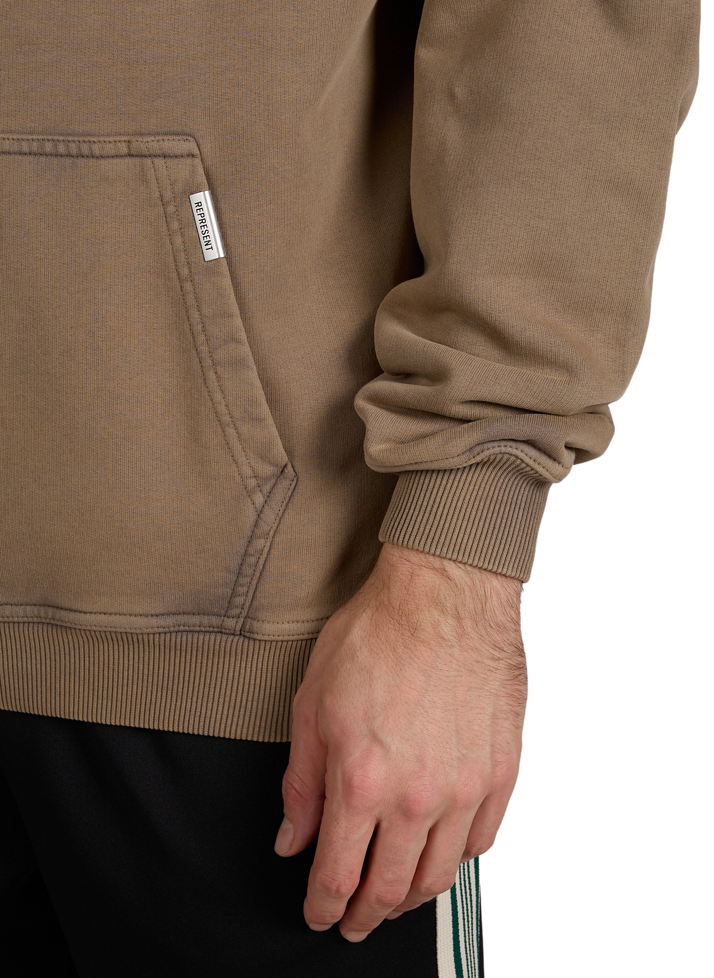 Cotton hoodie REPRESENT Beige