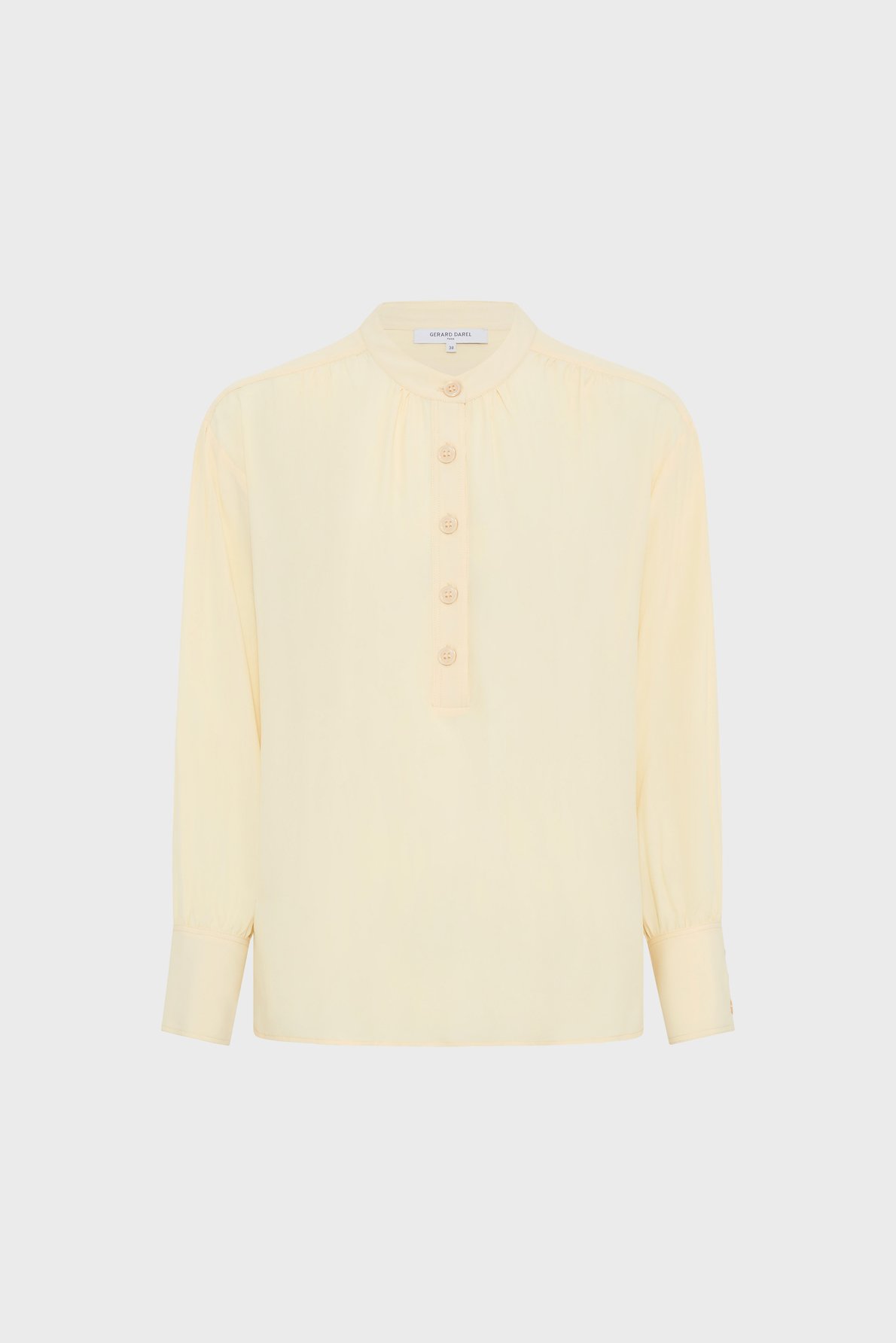 Blouse fluide à col tunisien - cezanne GERARD DAREL Jaune