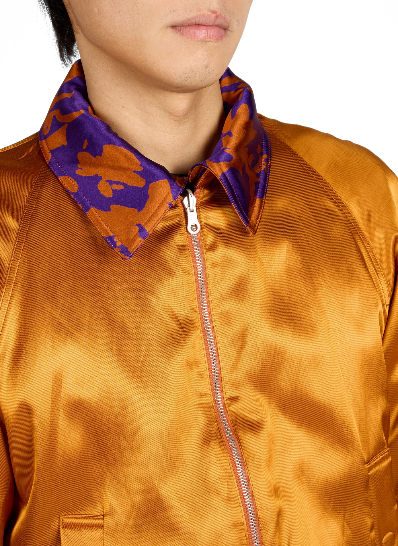 Jacket with classic collar and print DRIES VAN NOTEN Multicolour
