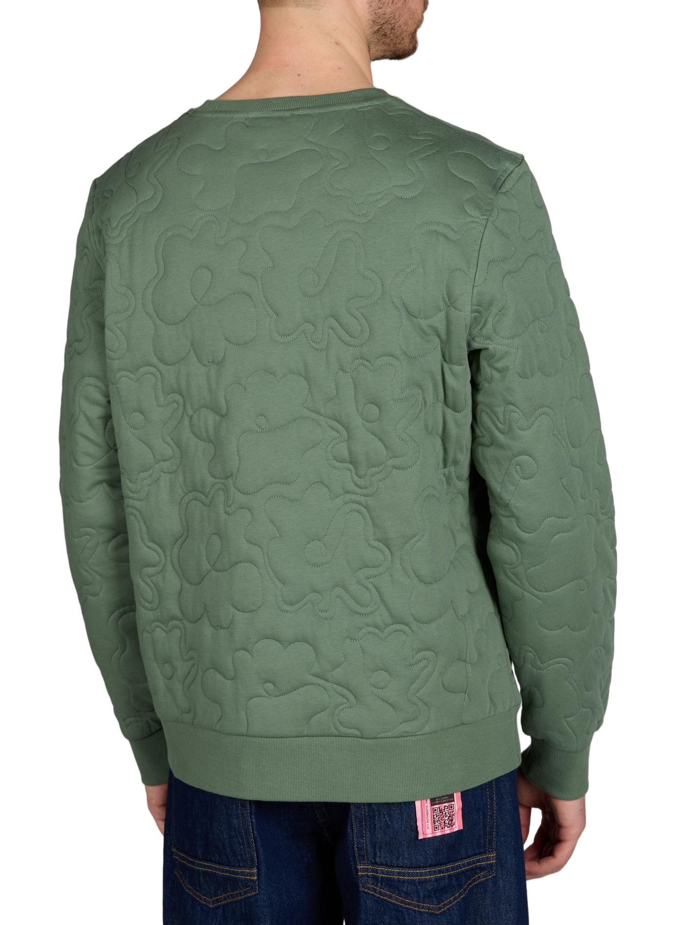 Sweat Bussy à motifs en coton mélangé FAGUO Vert
