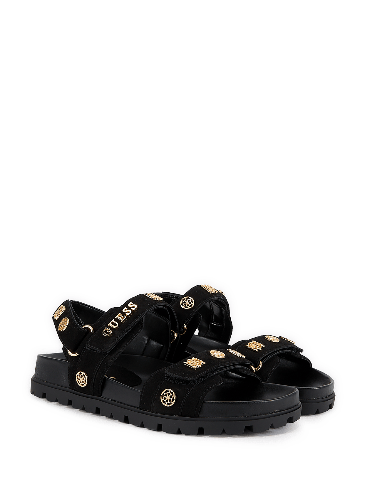 Sandales plates Floriz GUESS Noir