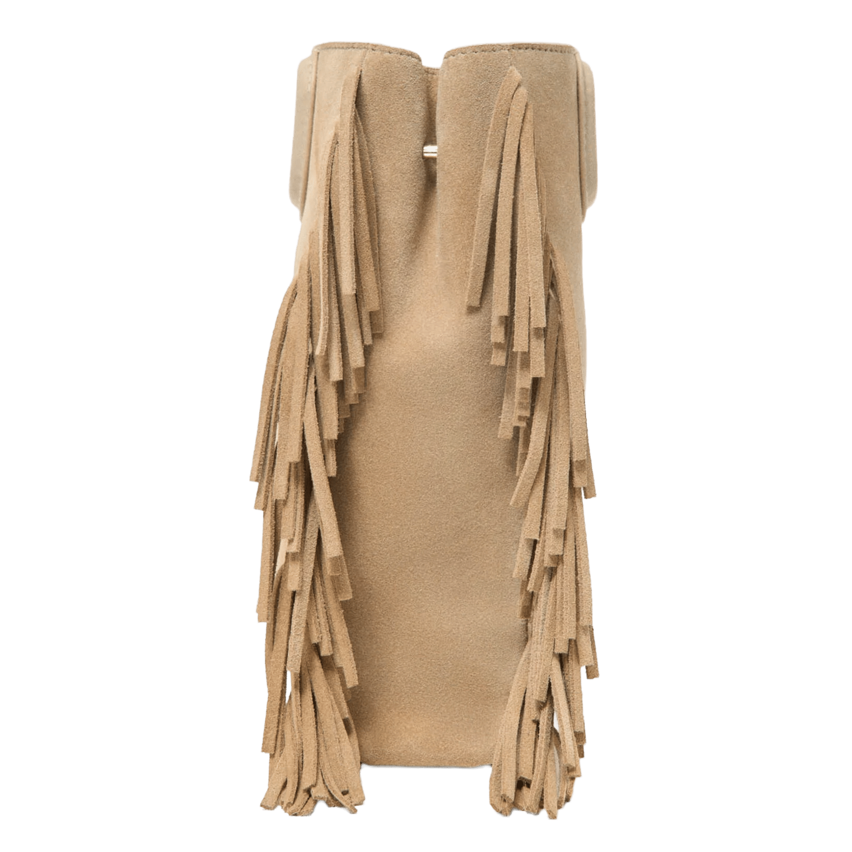 Sac bandoulière en cuir m MAJE Marron