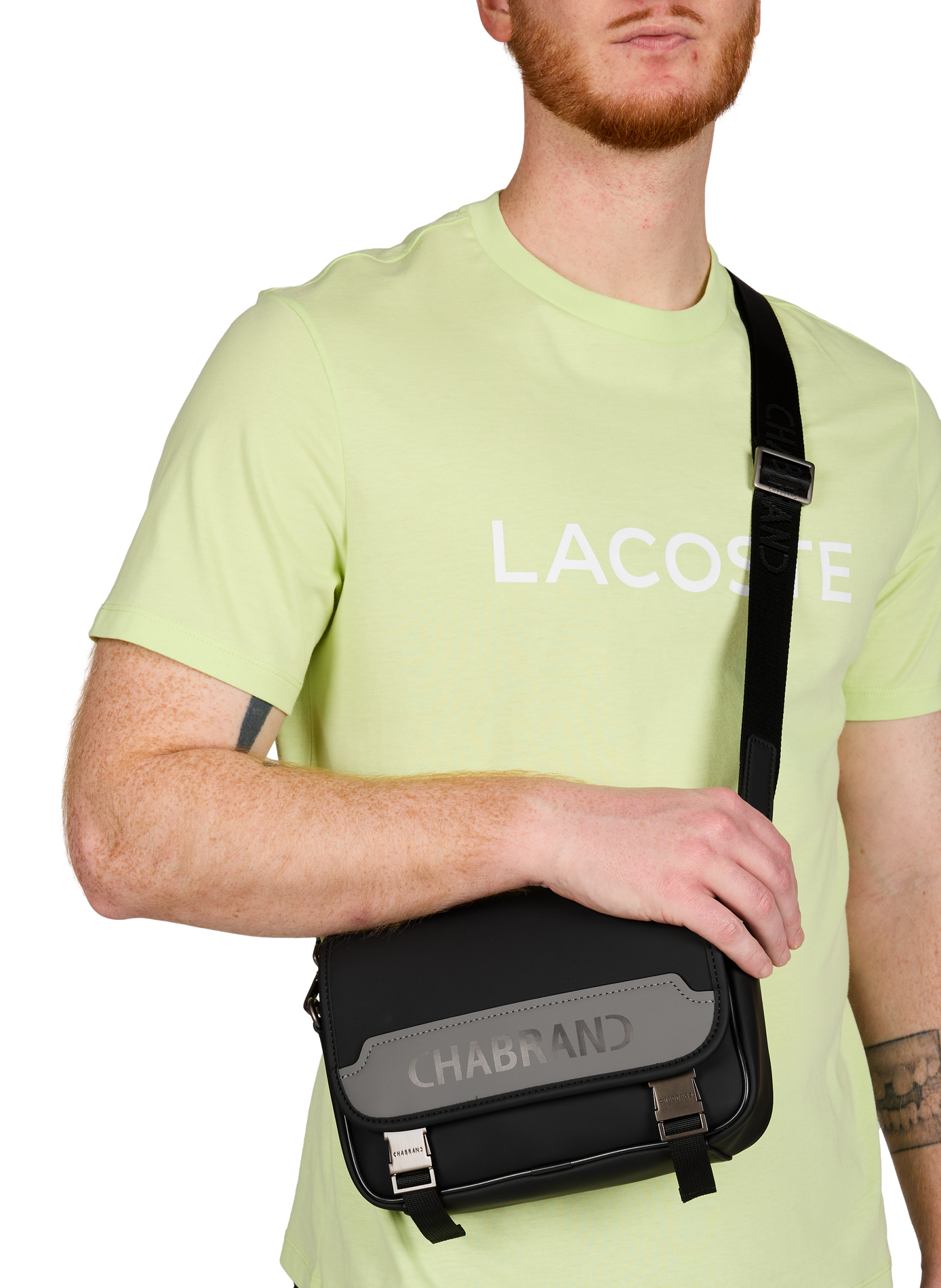 Shoulder bag with logo CHABRAND Black