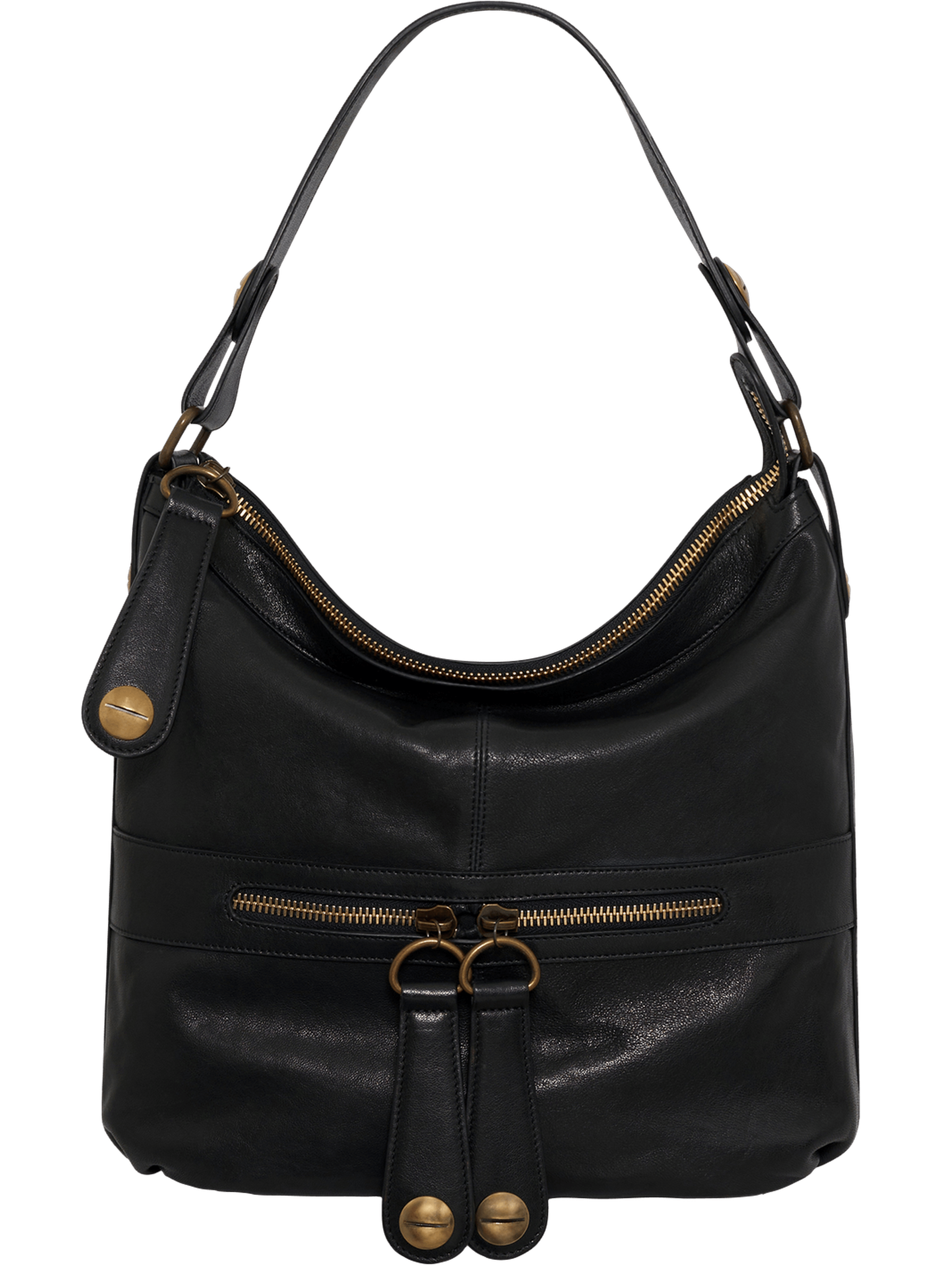 Sac en cuir lavé - midday Noir