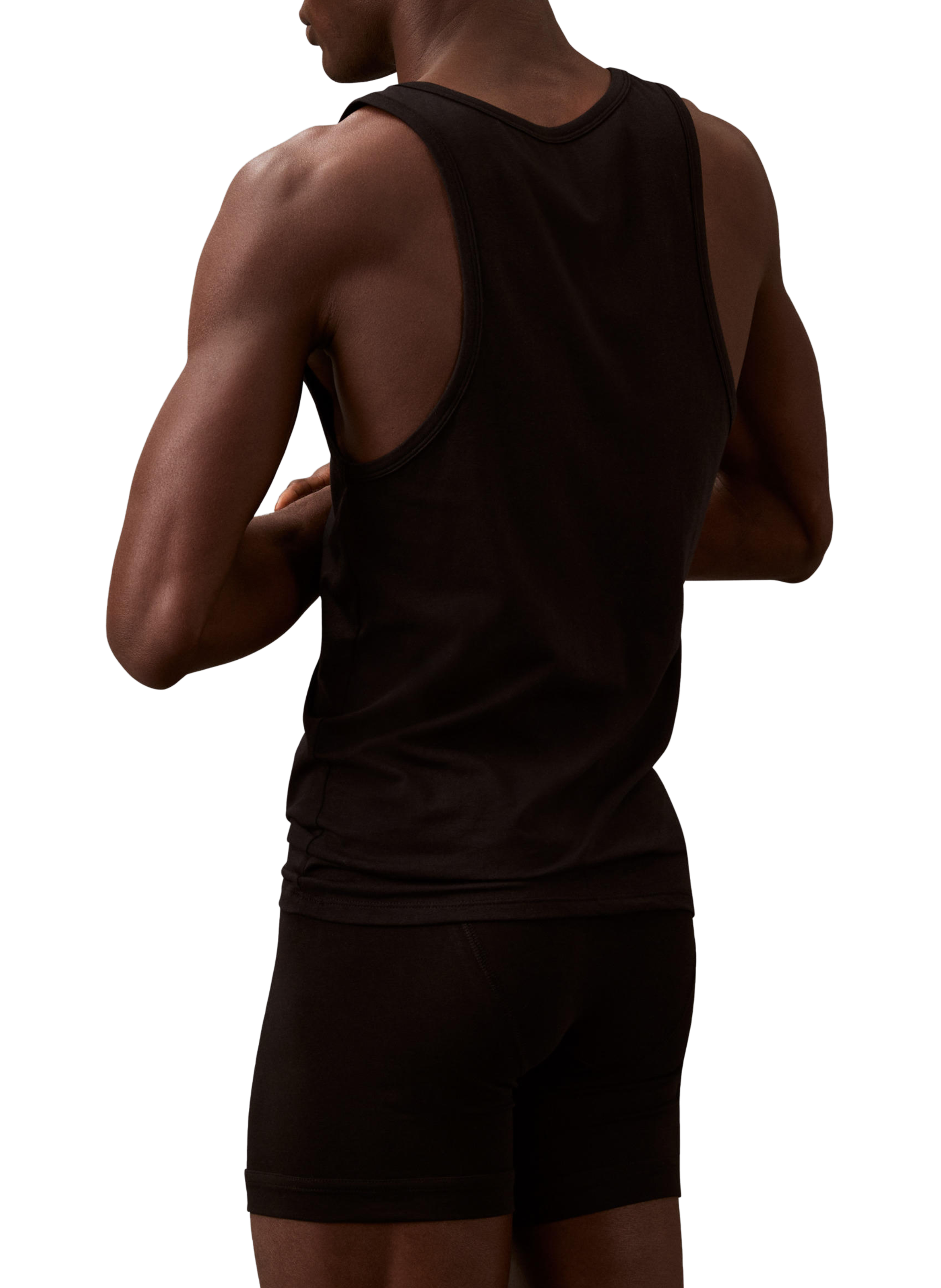 Débardeur en coton mélangé CALVIN KLEIN Noir