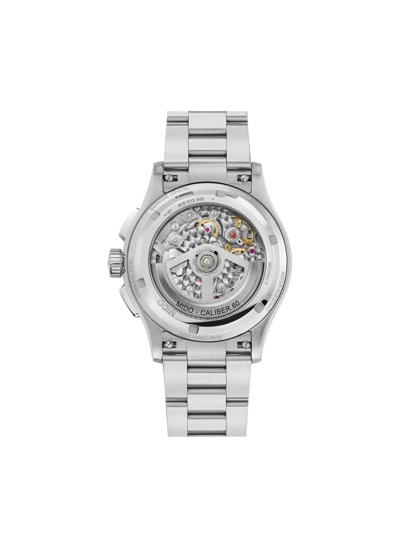 Montre Multifort Skeleton Chronographe en acier inoxydable MIDO Gris