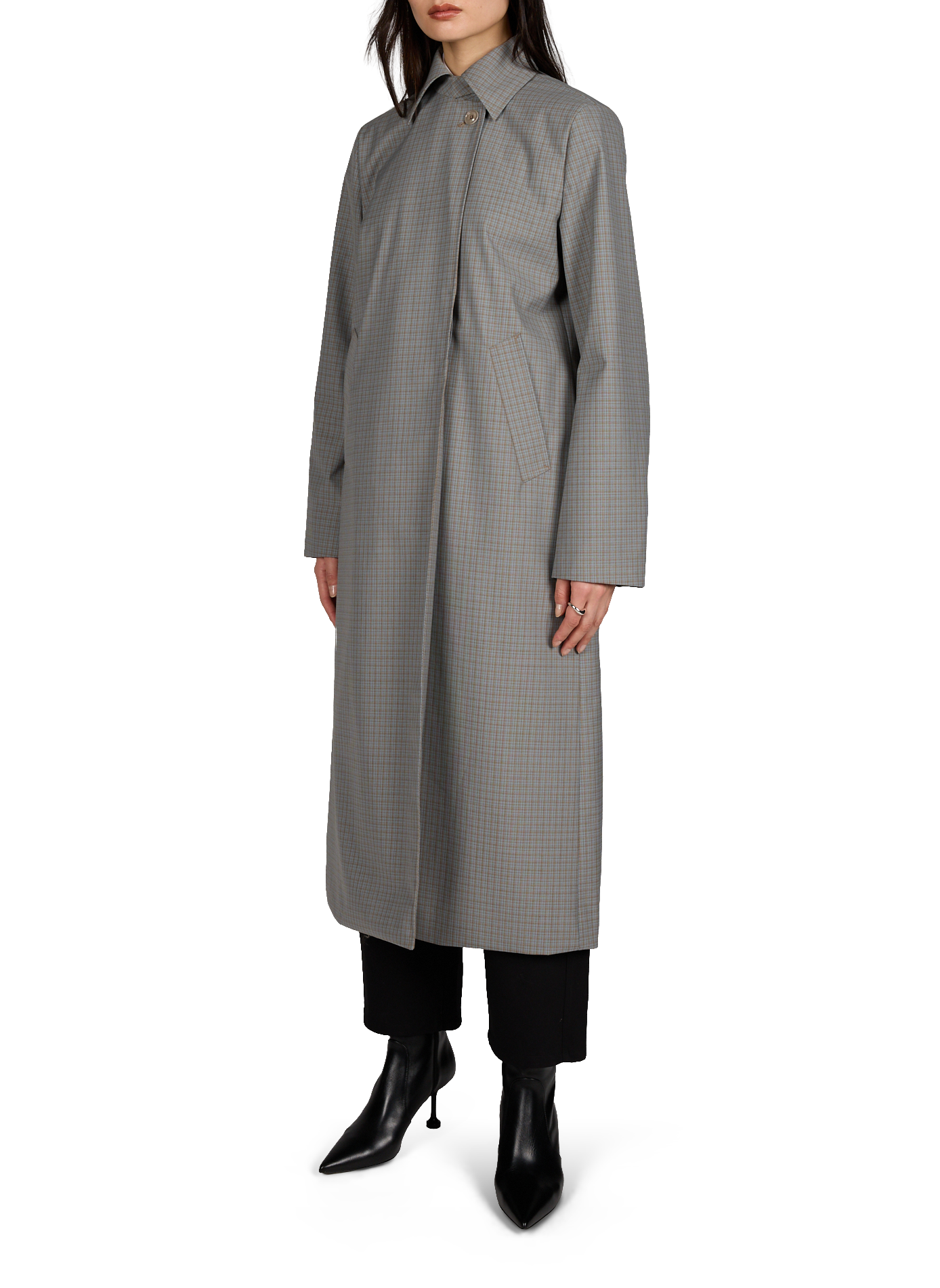 Trench droit imprimé OUR LEGACY Gris