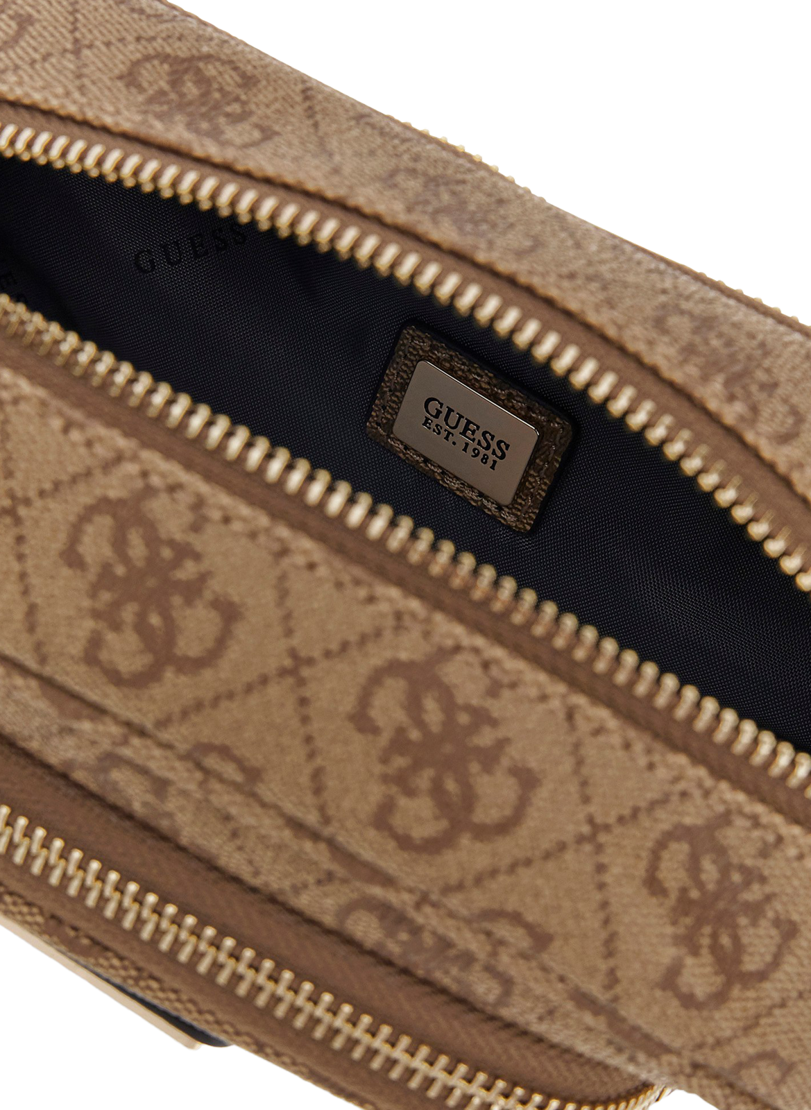 Latona logo fanny pack GUESS Brown