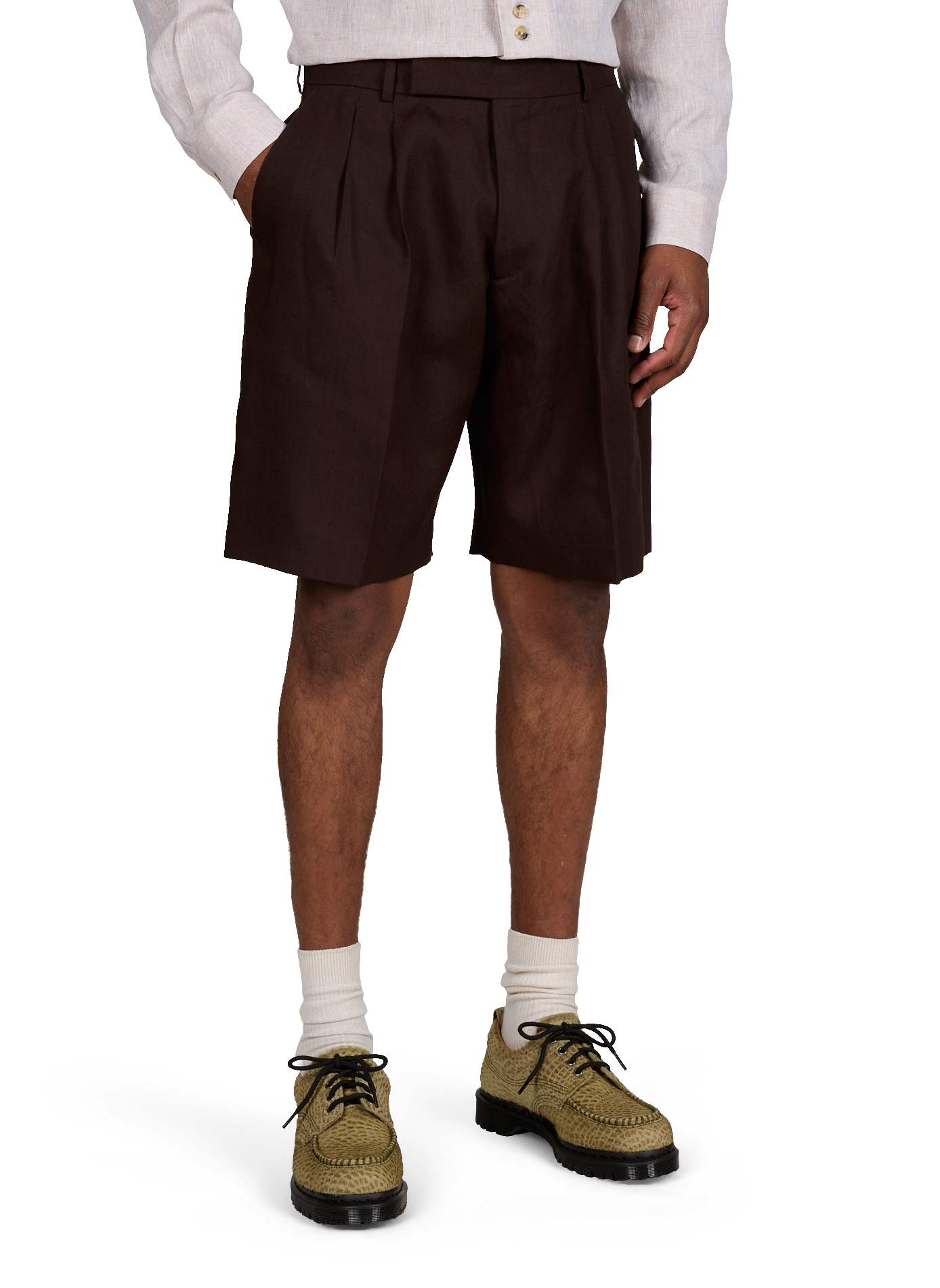 Short in linen PAUL SMITH Purple