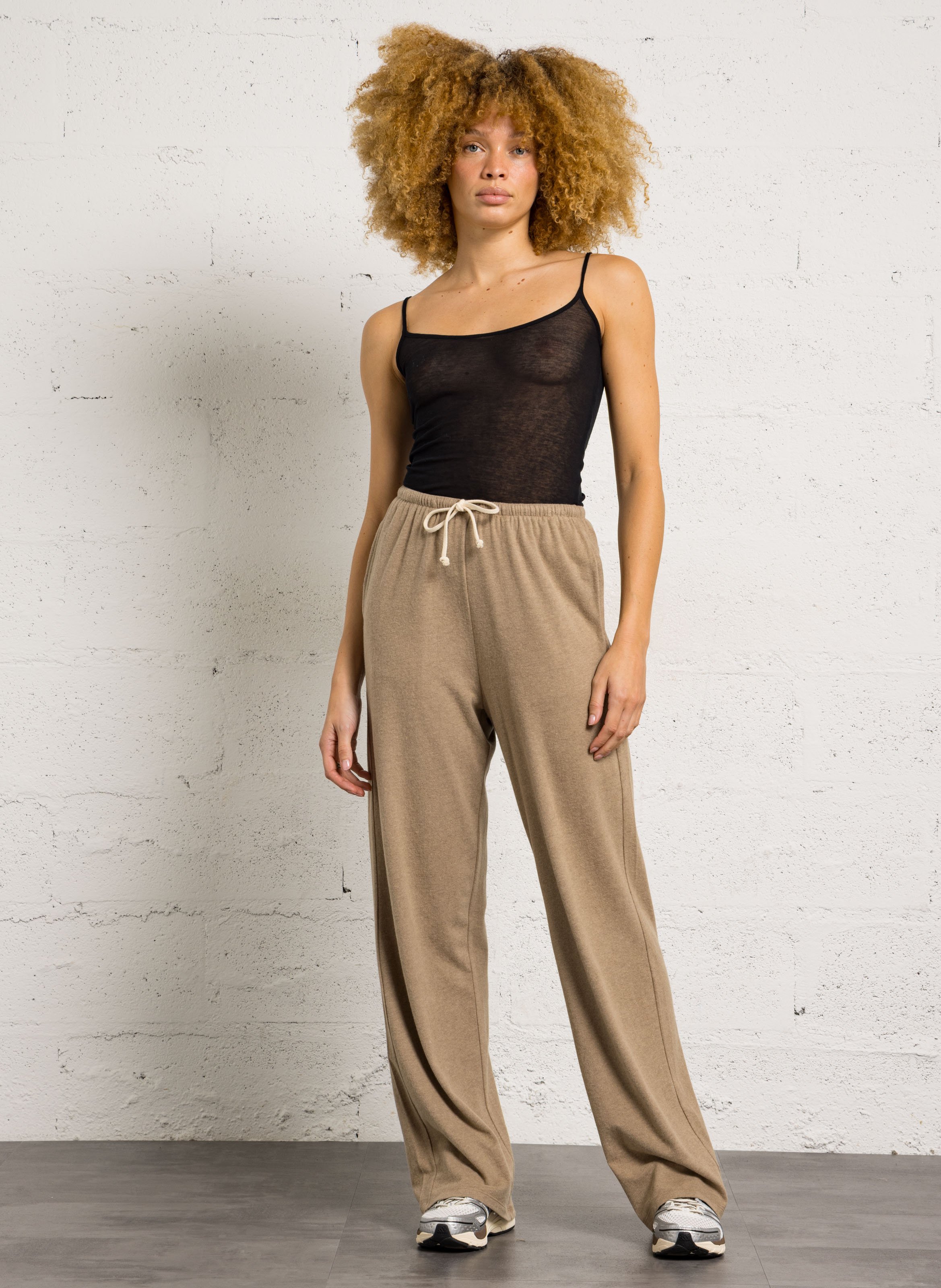 Débardeur col rond en coton massachusetts | Noir AMERICAN VINTAGE Femme