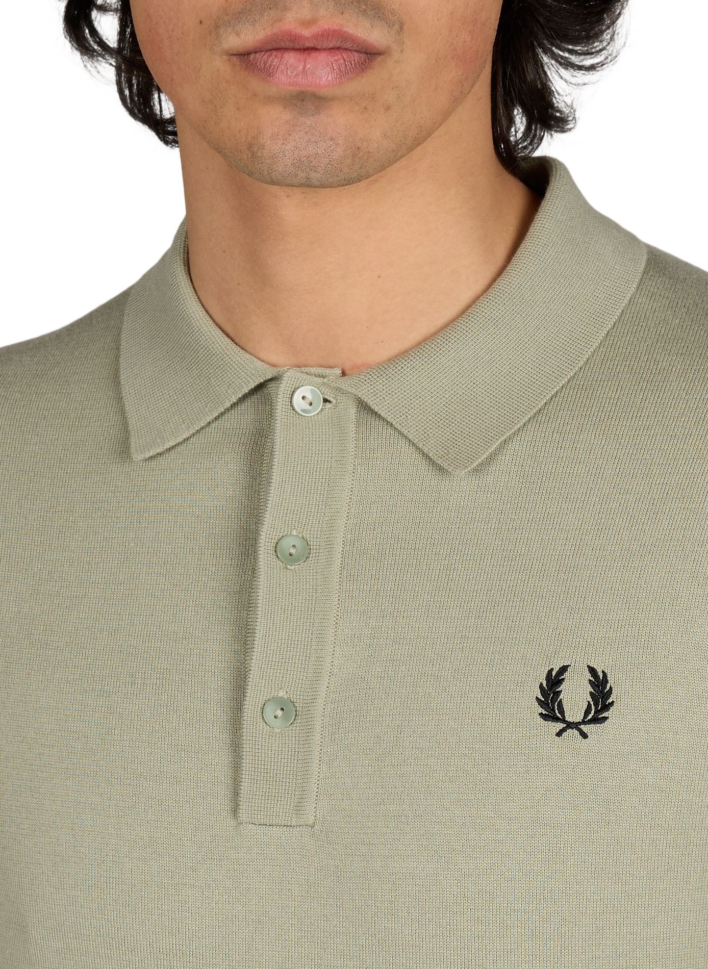 Short sleeve cotton polo shirt FRED PERRY Green