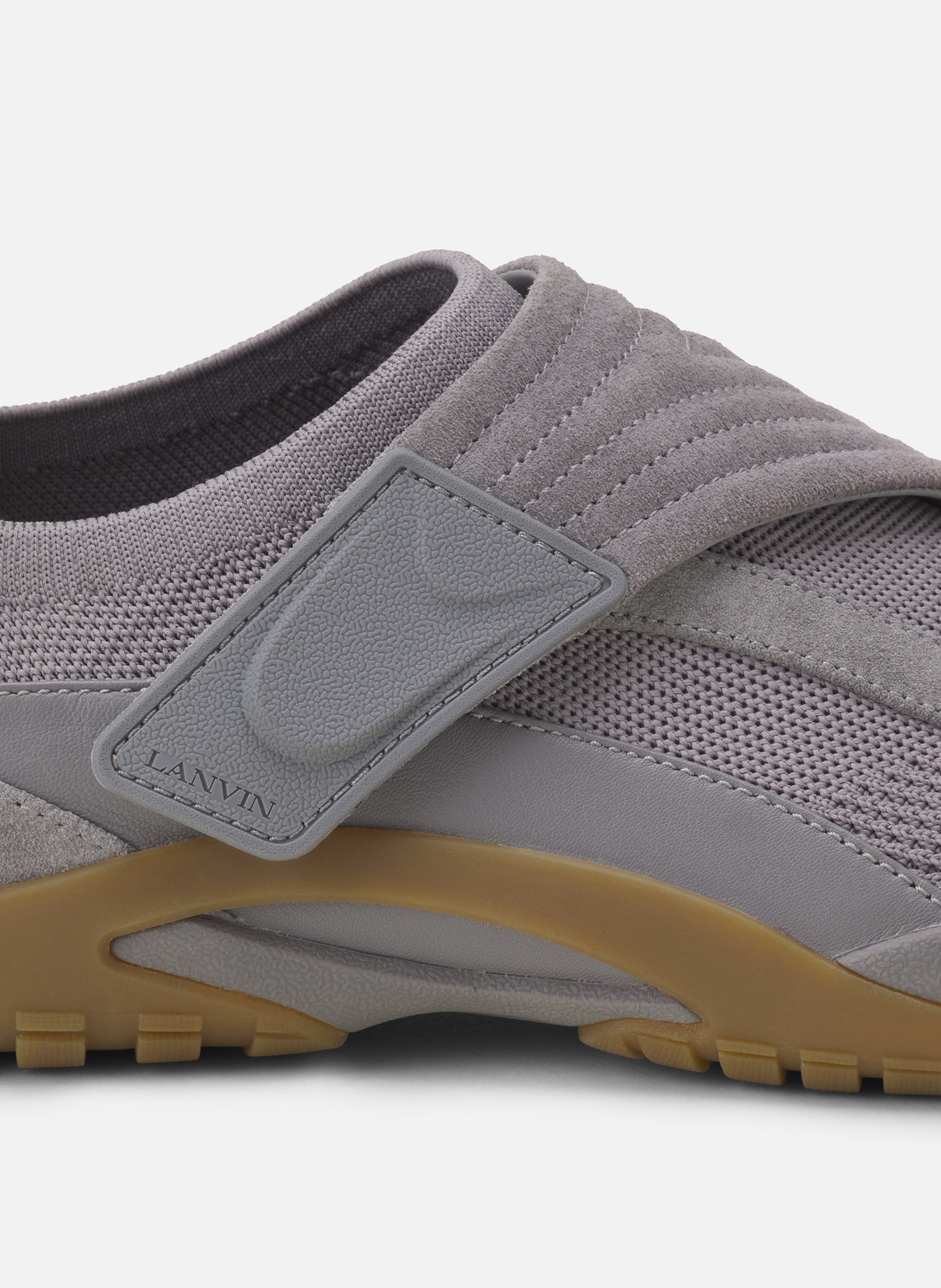 Sneaker lnv1 en suede tricote LANVIN Gris