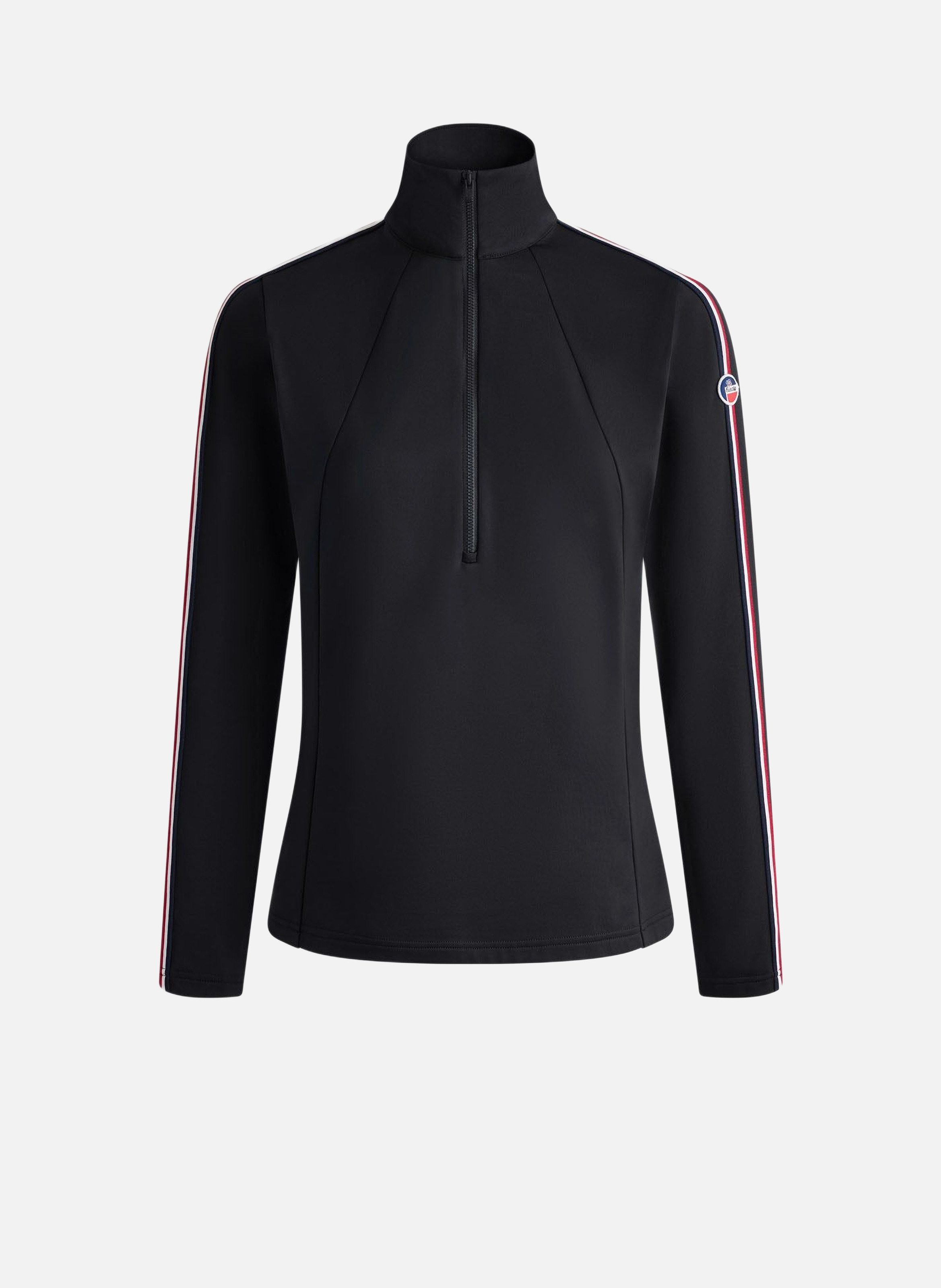 Stellia high-neck fitted sweater. FUSALP Black