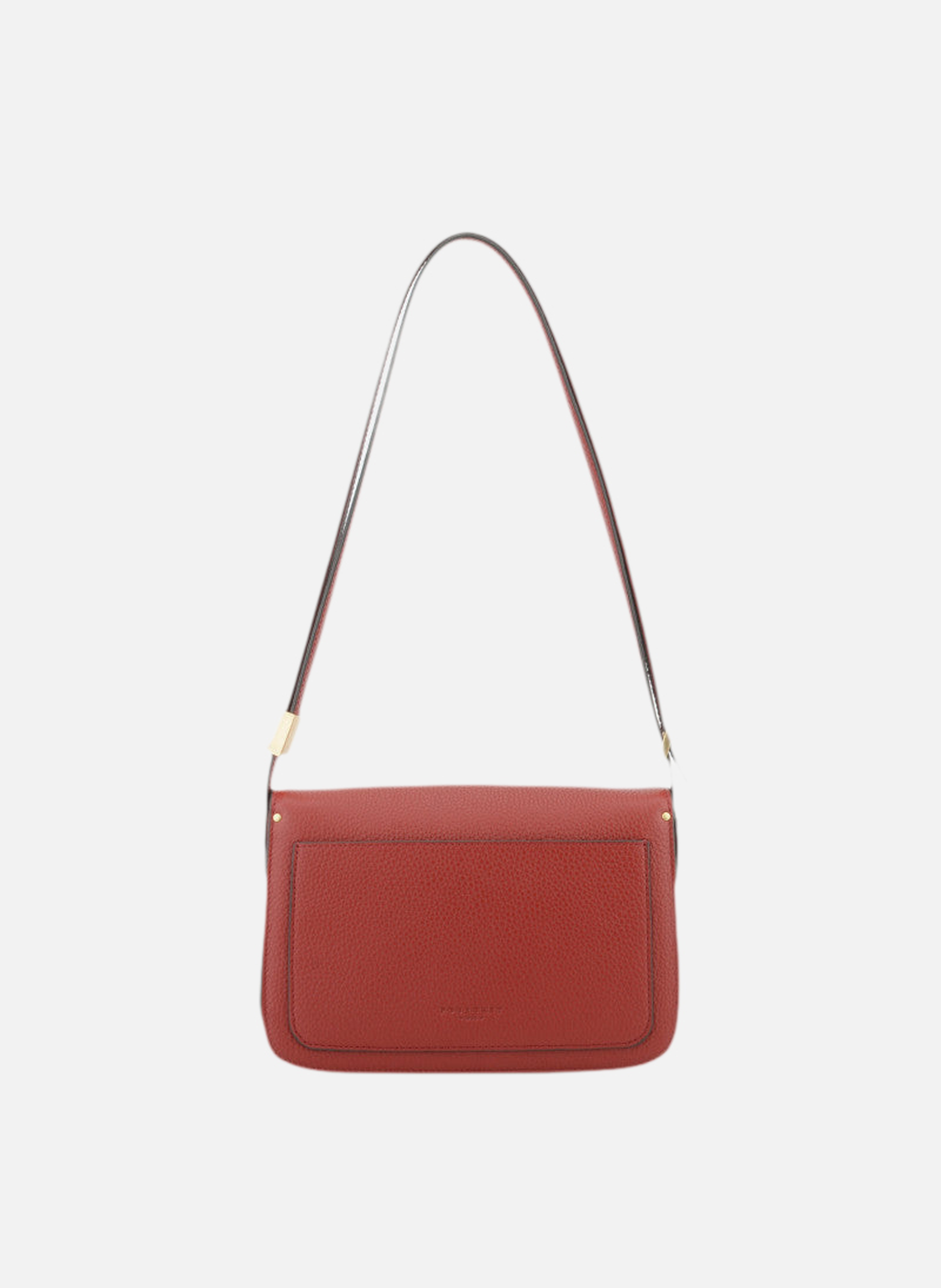 Auteuil | sac porté travers gm en cuir de vachette POURCHET Rouge