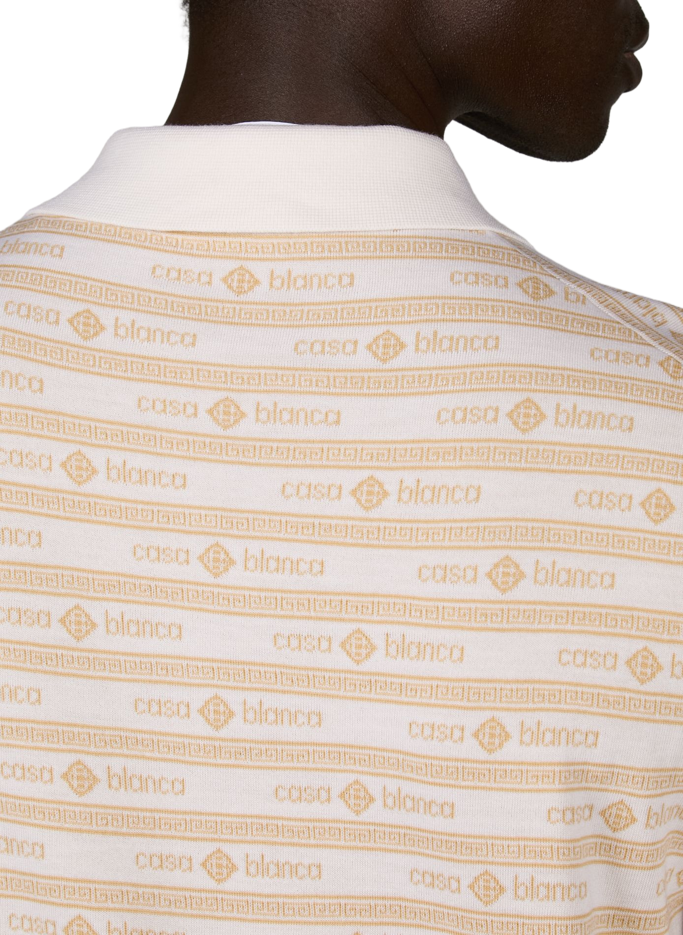 Strickpolo mit Woll-Logo CASABLANCA PARIS Beige