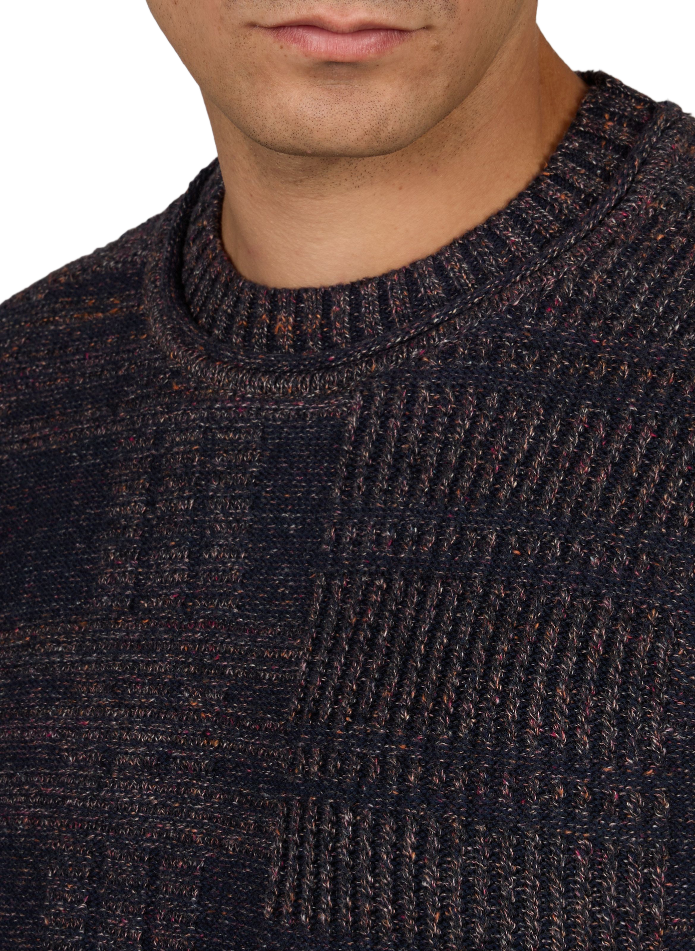 Round neck woven sweater PAUL SMITH Grey