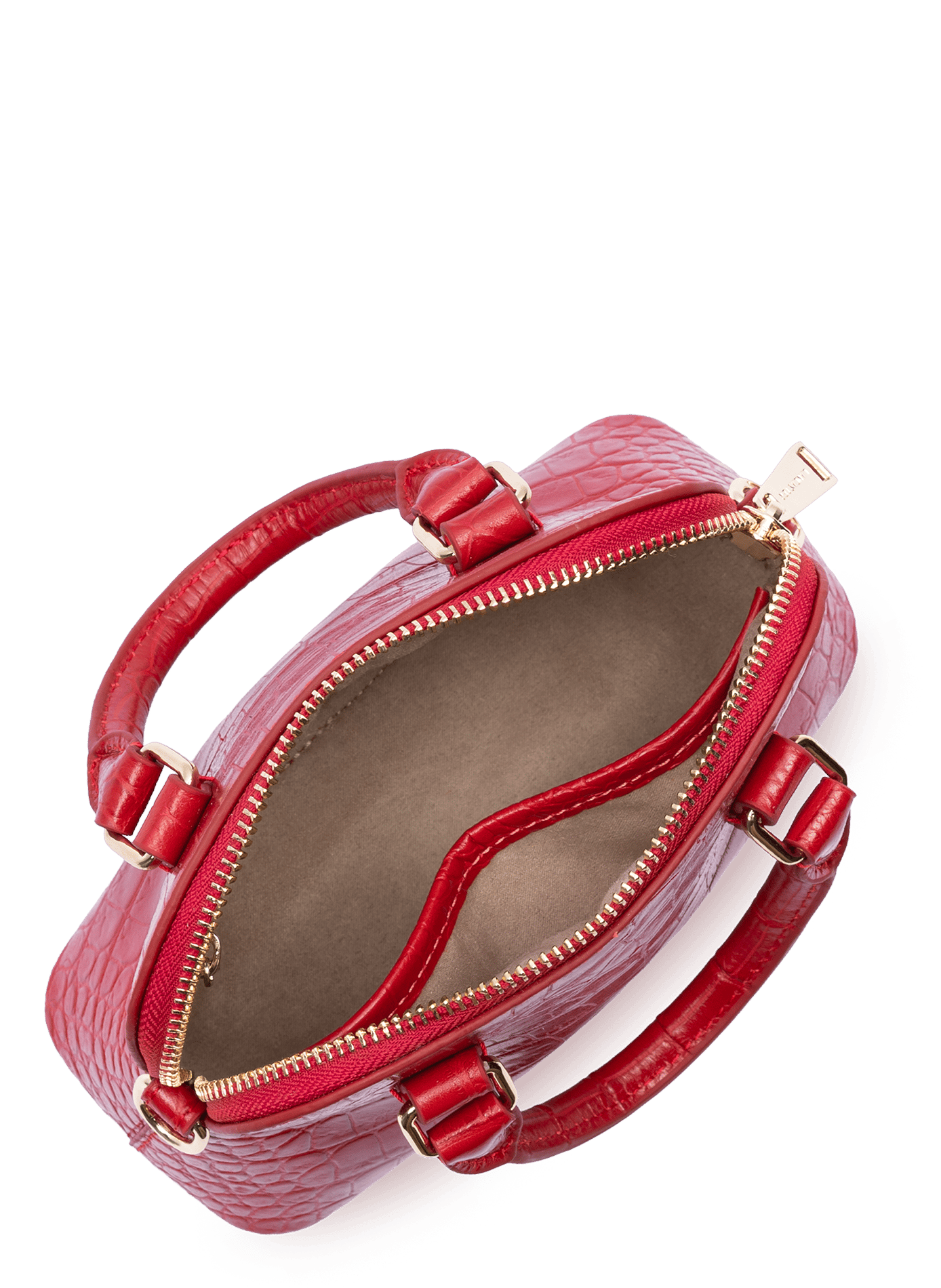 Petit sac demi lune - exo LANCASTER Rouge