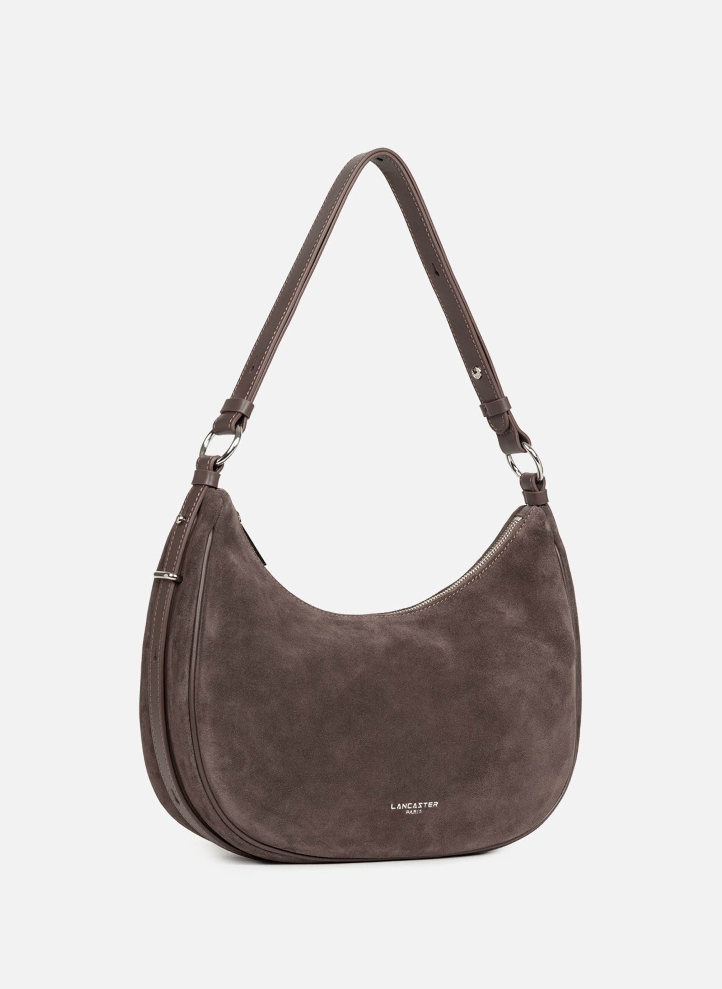 Grand sac besace - suède it LANCASTER Marron