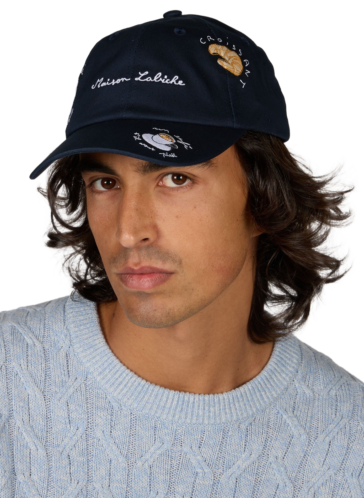 Beaumont Breakfast Cap mit gesticktem Logo aus Baumwolle MAISON LABICHE Blau