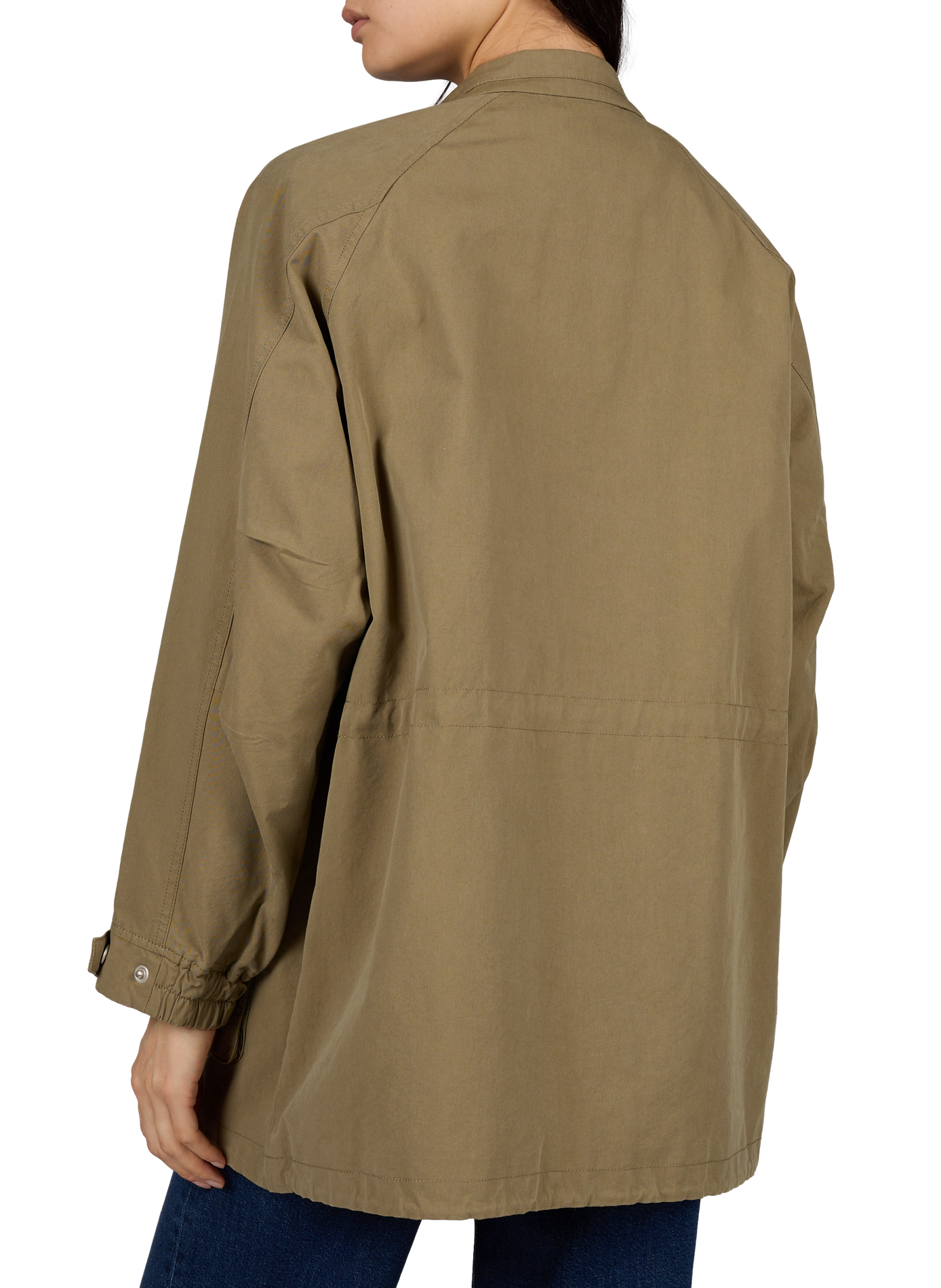 Straight cotton-blend jacket DUNST Khaki