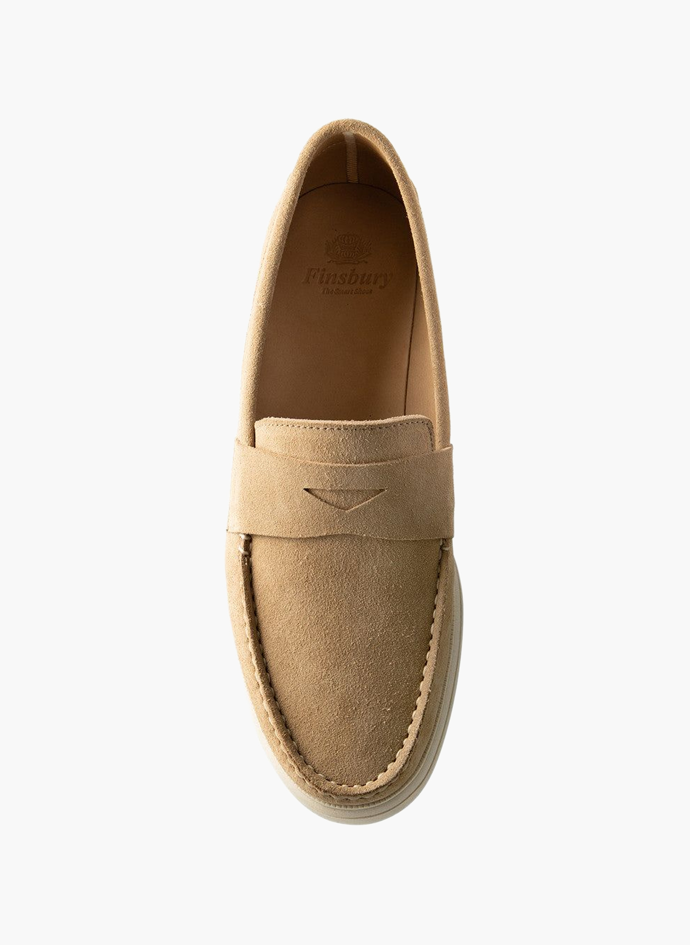 Mocassin acapulco veau velours FINSBURY Beige