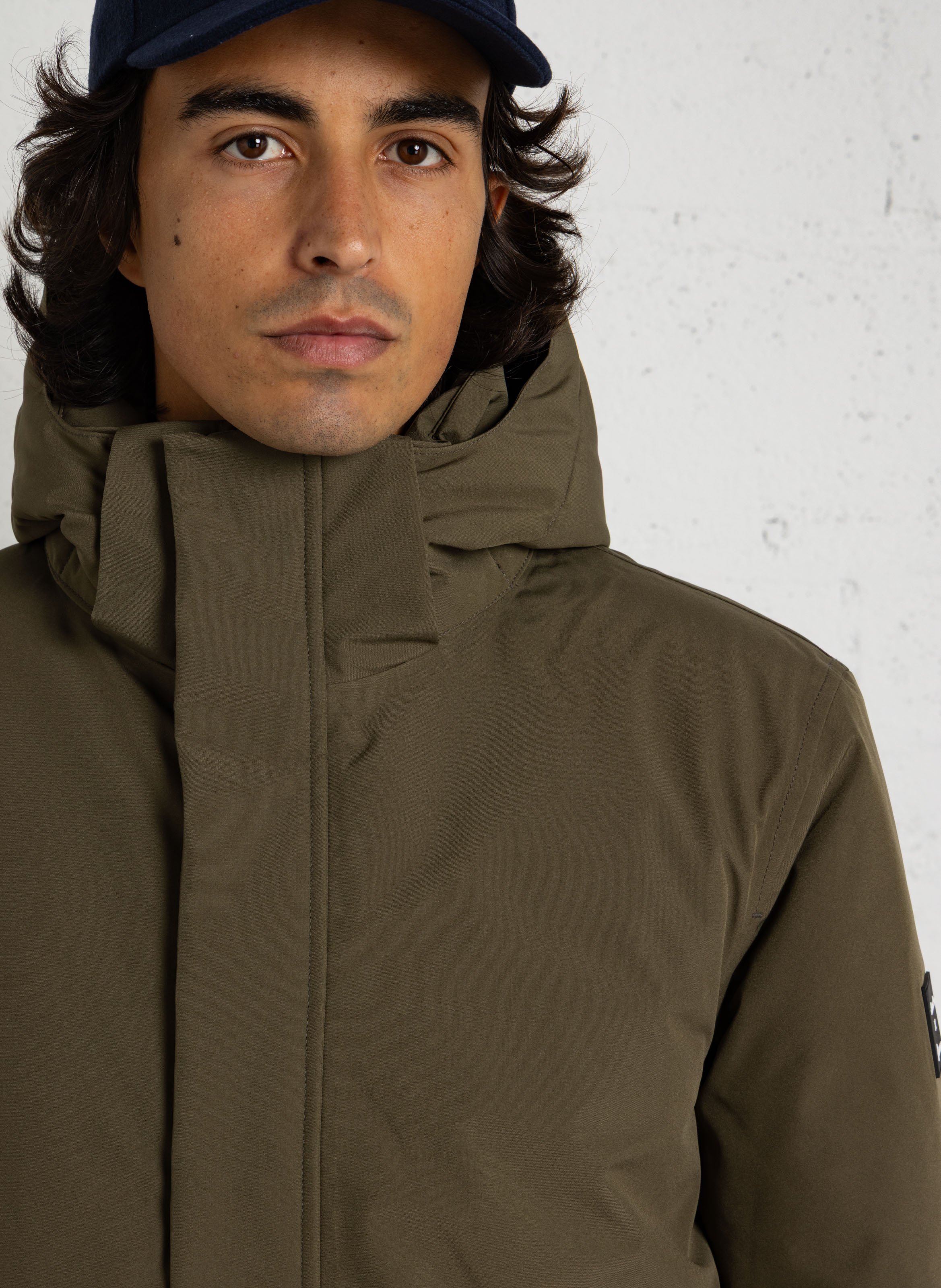 Waterdichte parka met opstaande kraag ARMOR-LUX Groen