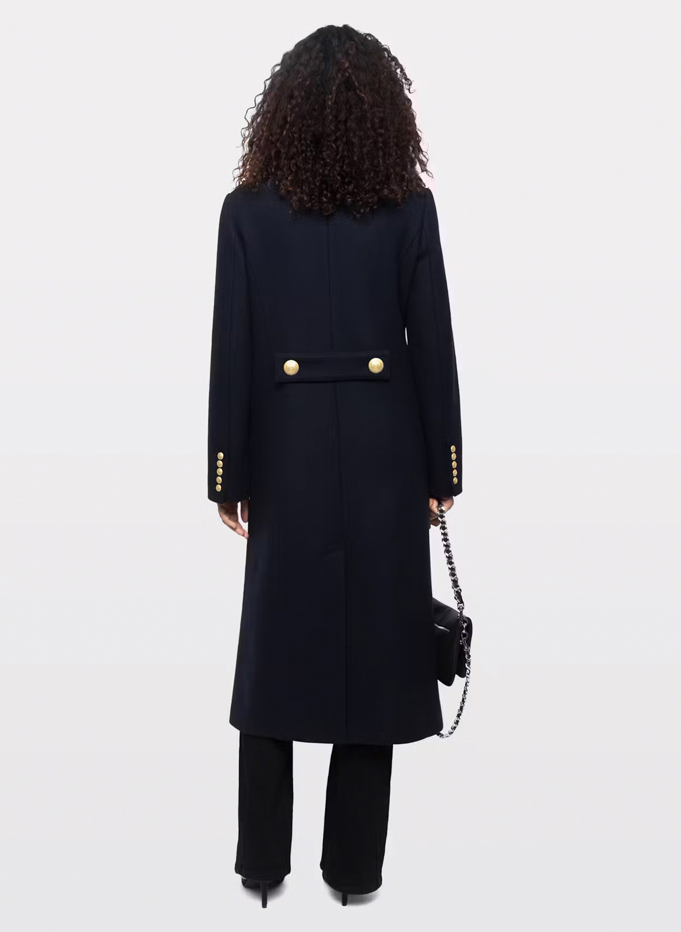 Meril jas met opstaande kraag van gemengde wol ZADIG&VOLTAIRE Blauw