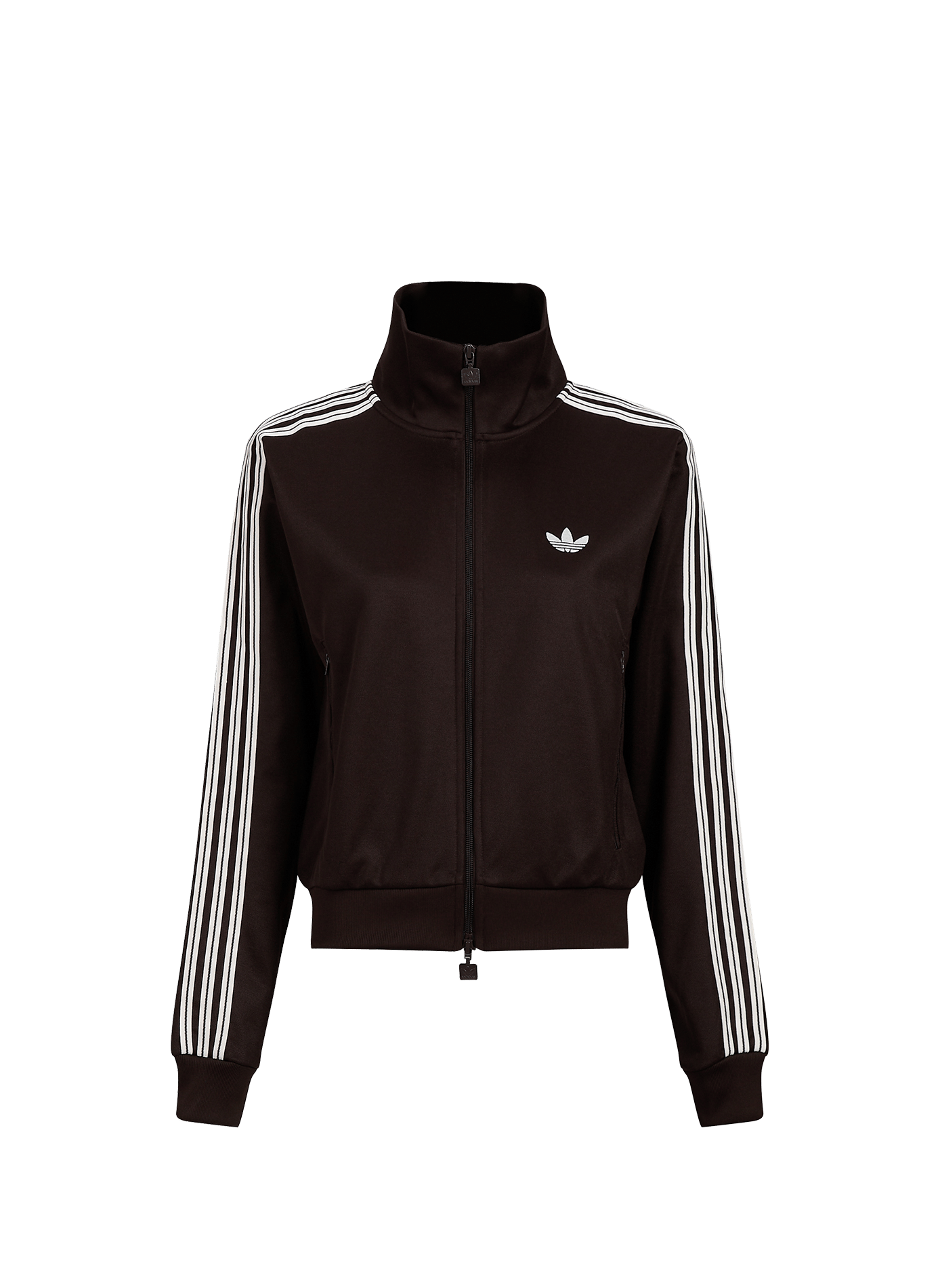 Veste de survêtement en coton mélangé ADIDAS Marron