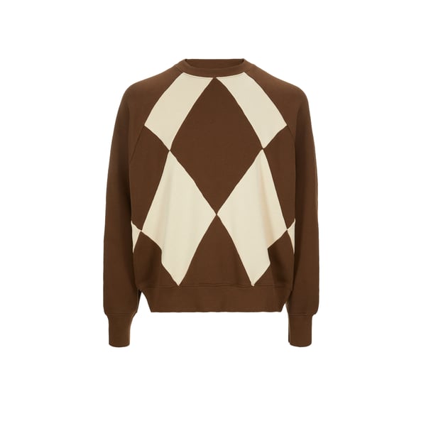 Sweatshirt à losanges