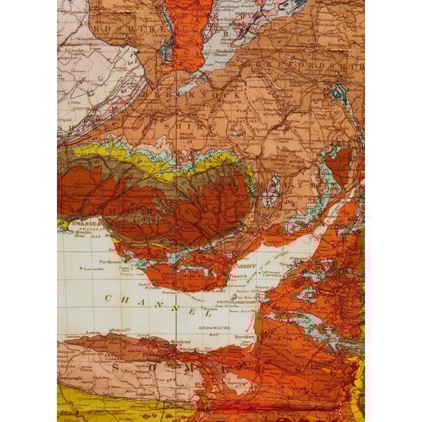 Carré de soie imprimé carte