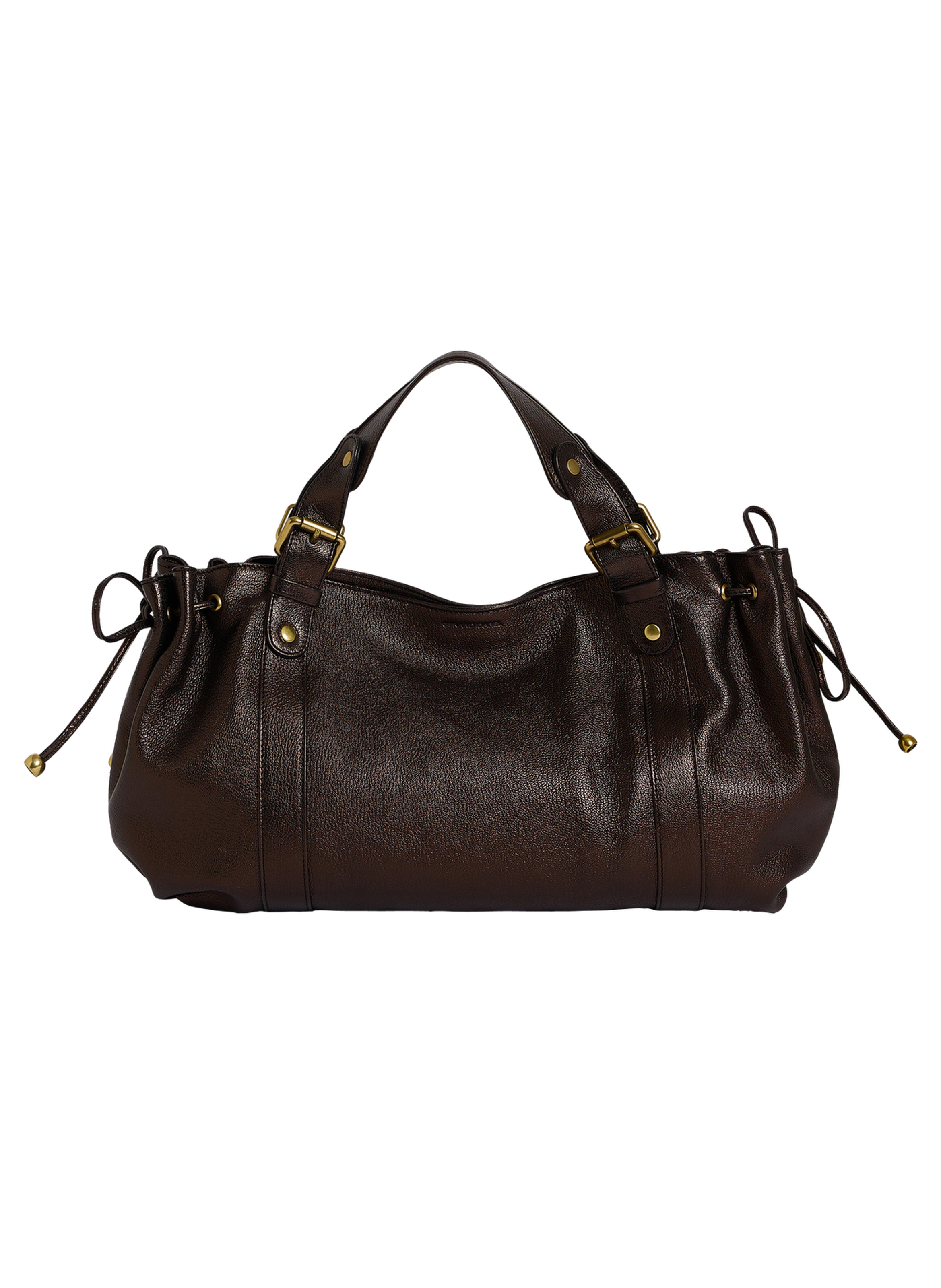Sac à main en cuir métallique - 24h GERARD DAREL Marron