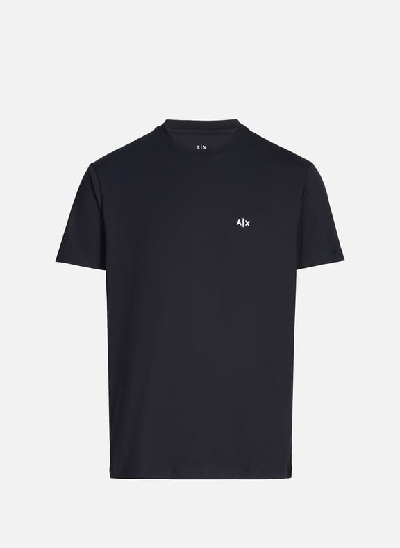 T-shirt droit en coton Bleu by ARMANI EXCHANGE ARMANI EXCHANGE T-shirt droit en coton Bleu