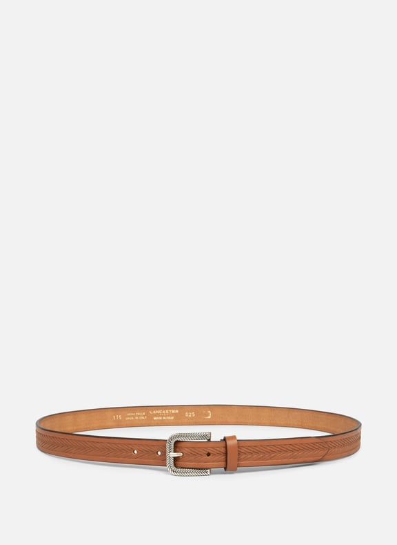 Belt - Ceinture Cuir Végétal Femme Brown by LANCASTER LANCASTER Belt - Ceinture Cuir Végétal Femme Brown