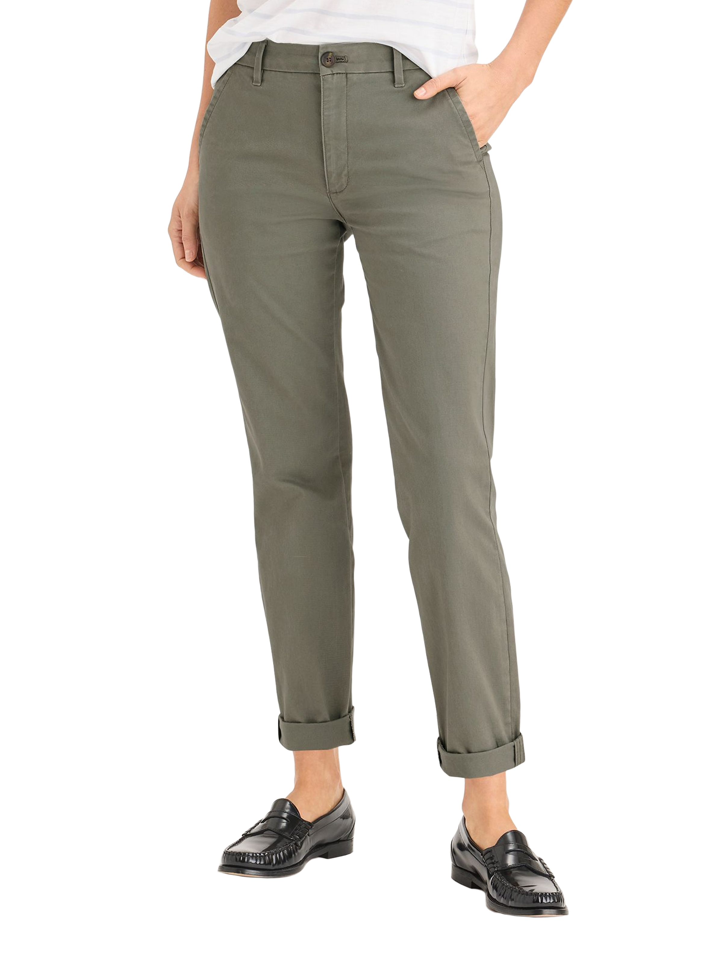 DOCKERS Cotton Trousers Khaki