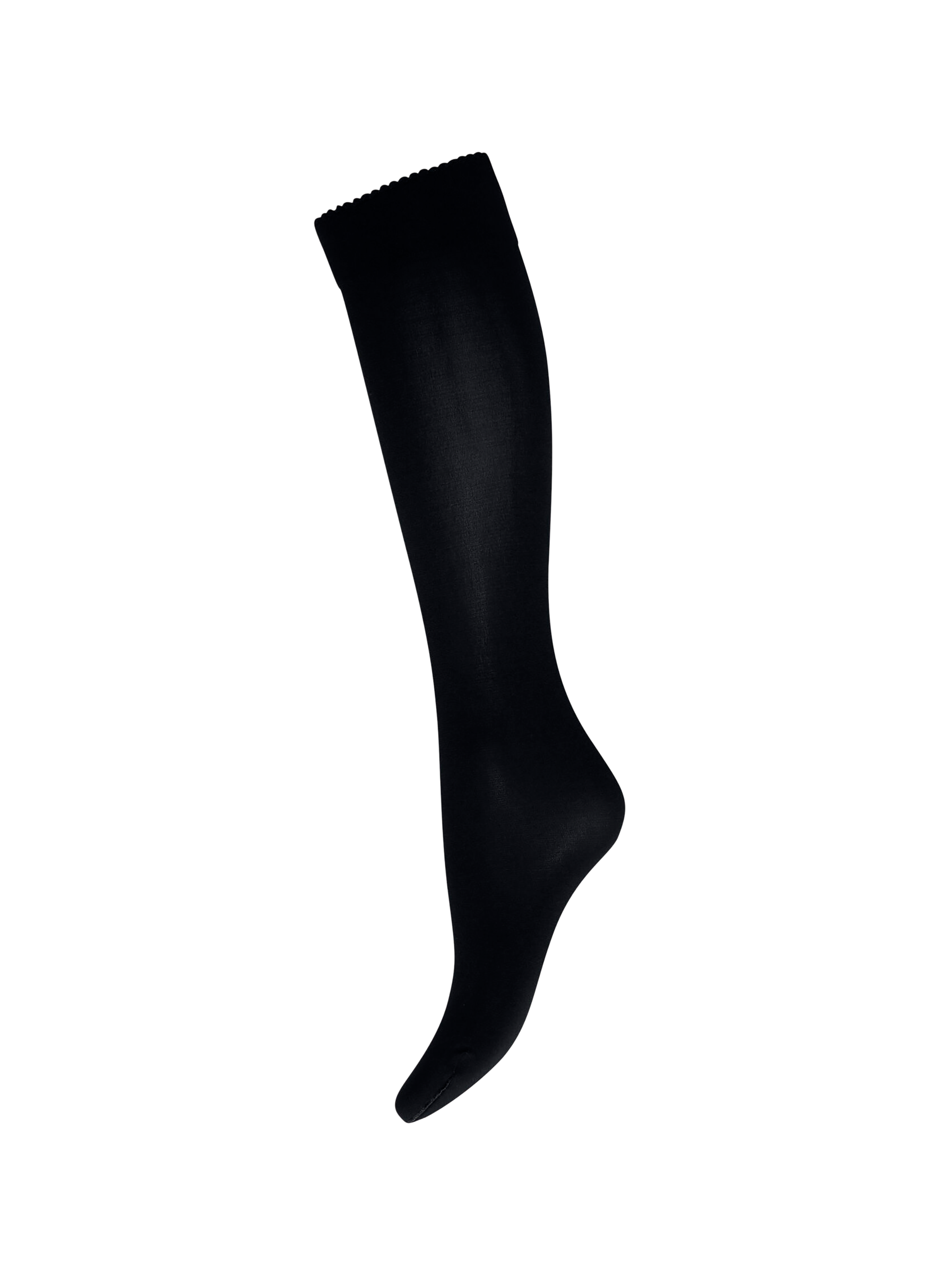 WOLFORD Mi-bas mate à bords festonnés Bleu