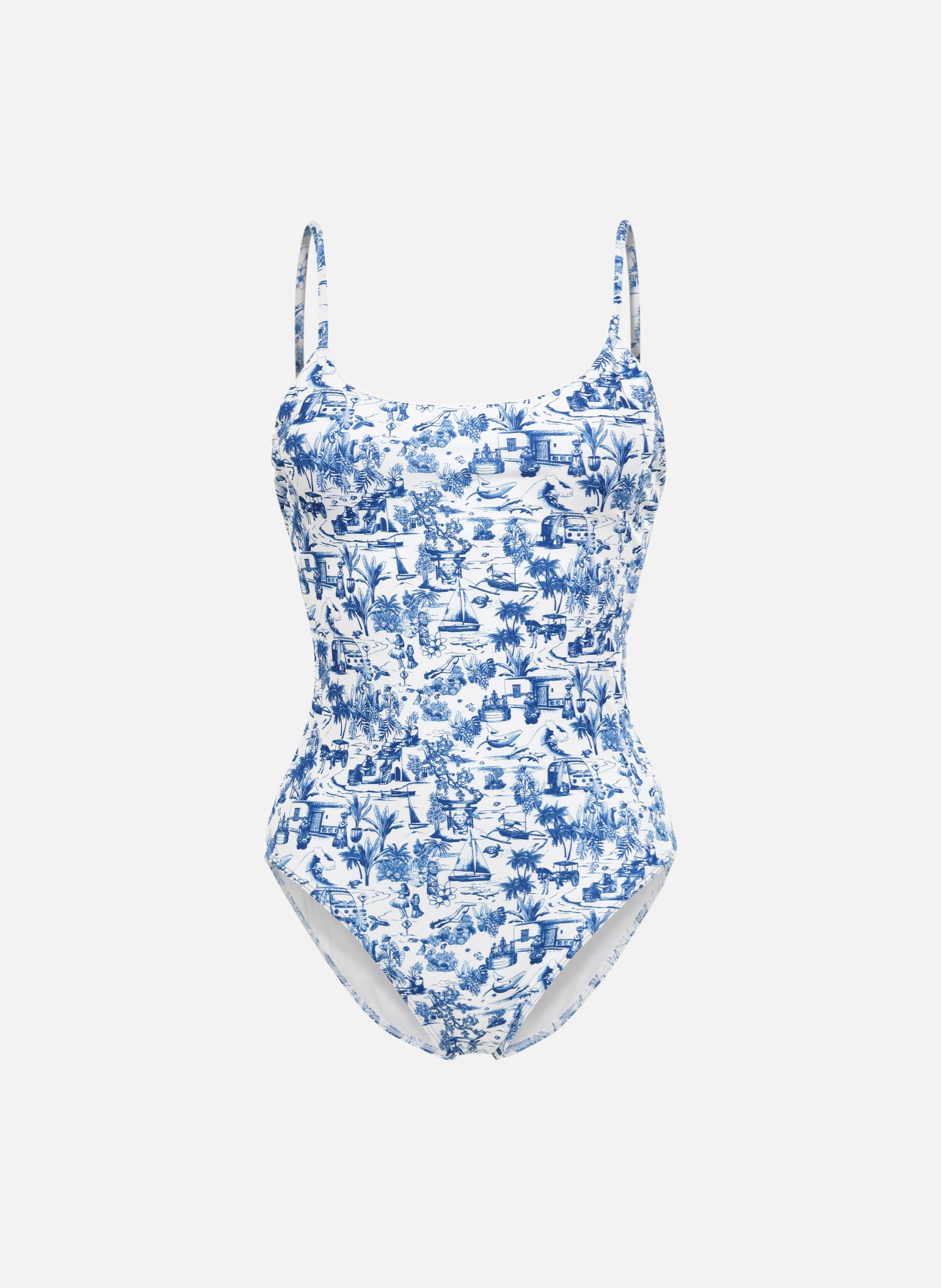 Maillot de bain une pièce nusa  tour du monde GILI'S Bleu