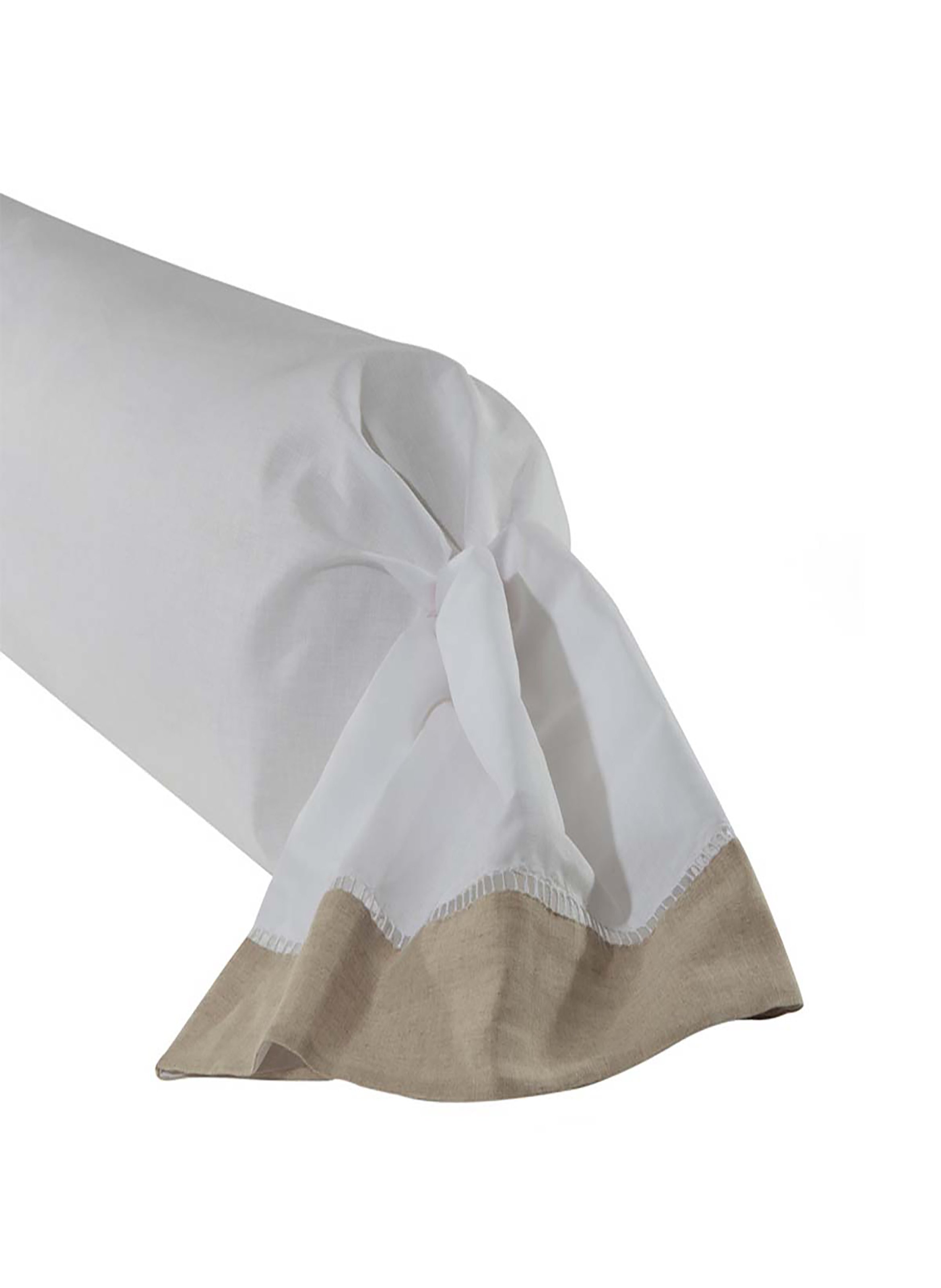 Taie d'oreiller bicolore en lin métis, paris ALEXANDRE TURPAULT Beige