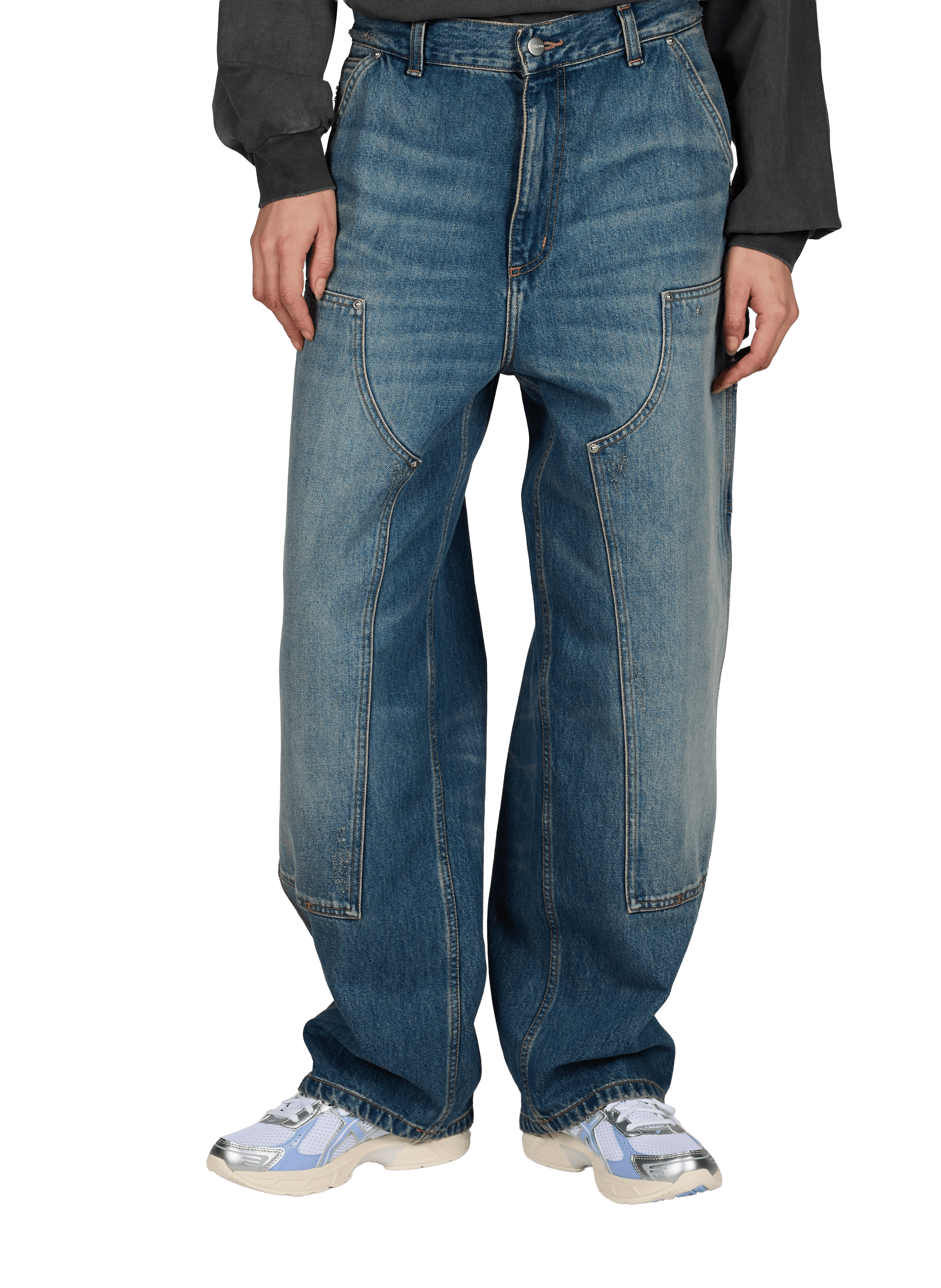 Jean ample en coton CARHARTT WIP Bleu