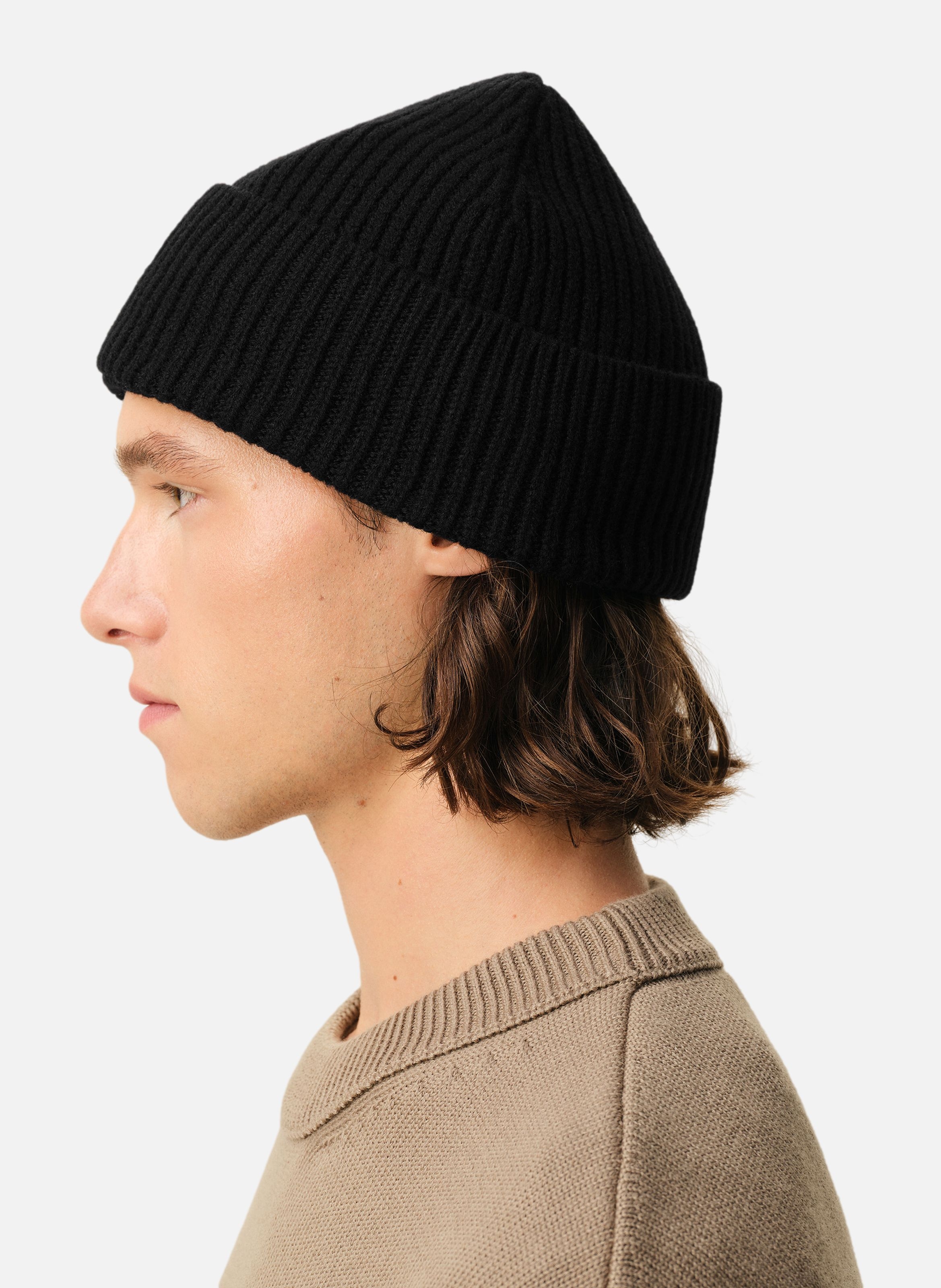 Bonnet Ami de Coeur Rouge unisexe AMI PARIS Noir