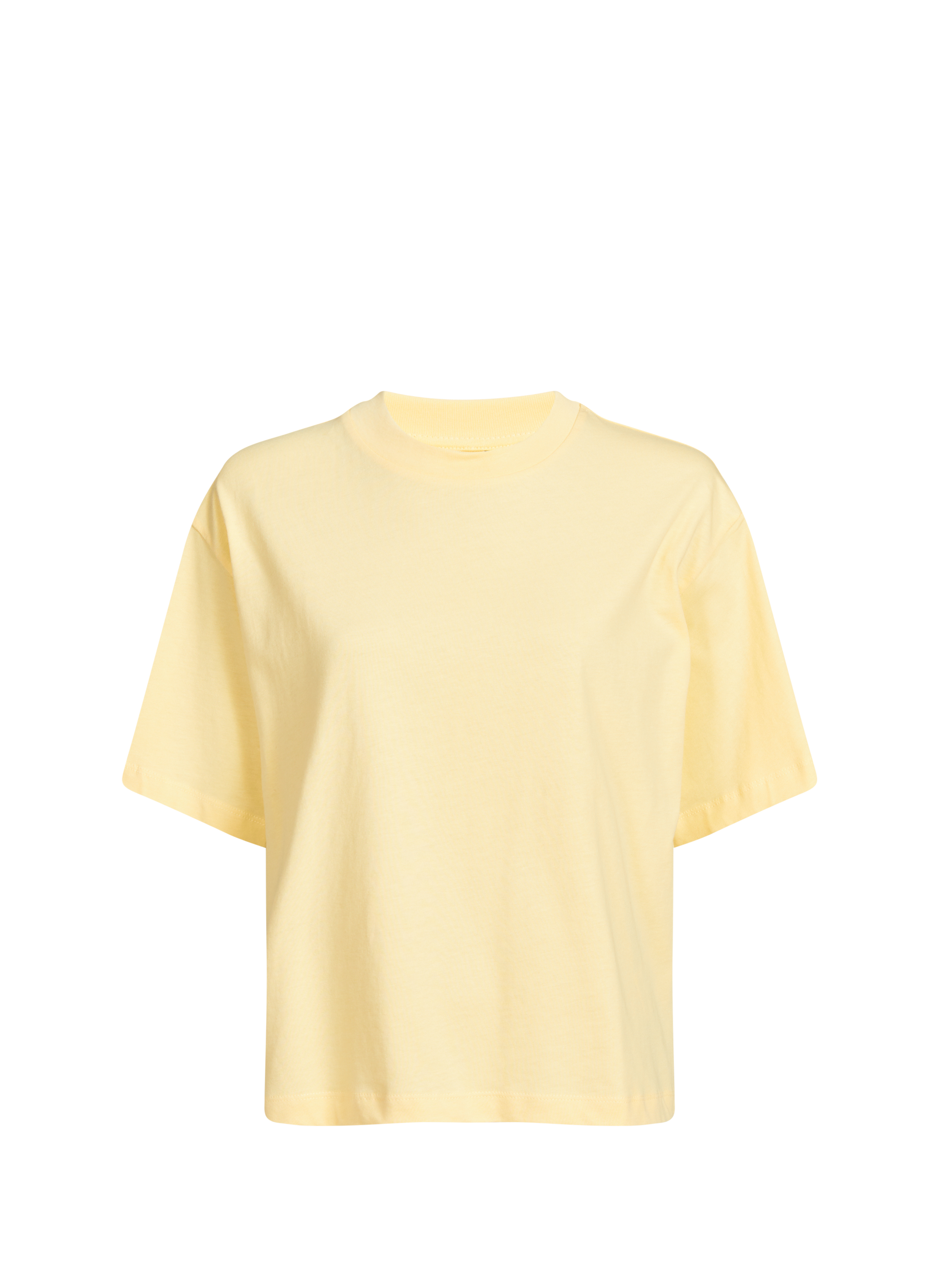 T-shirt droit en coton OBJECT Jaune