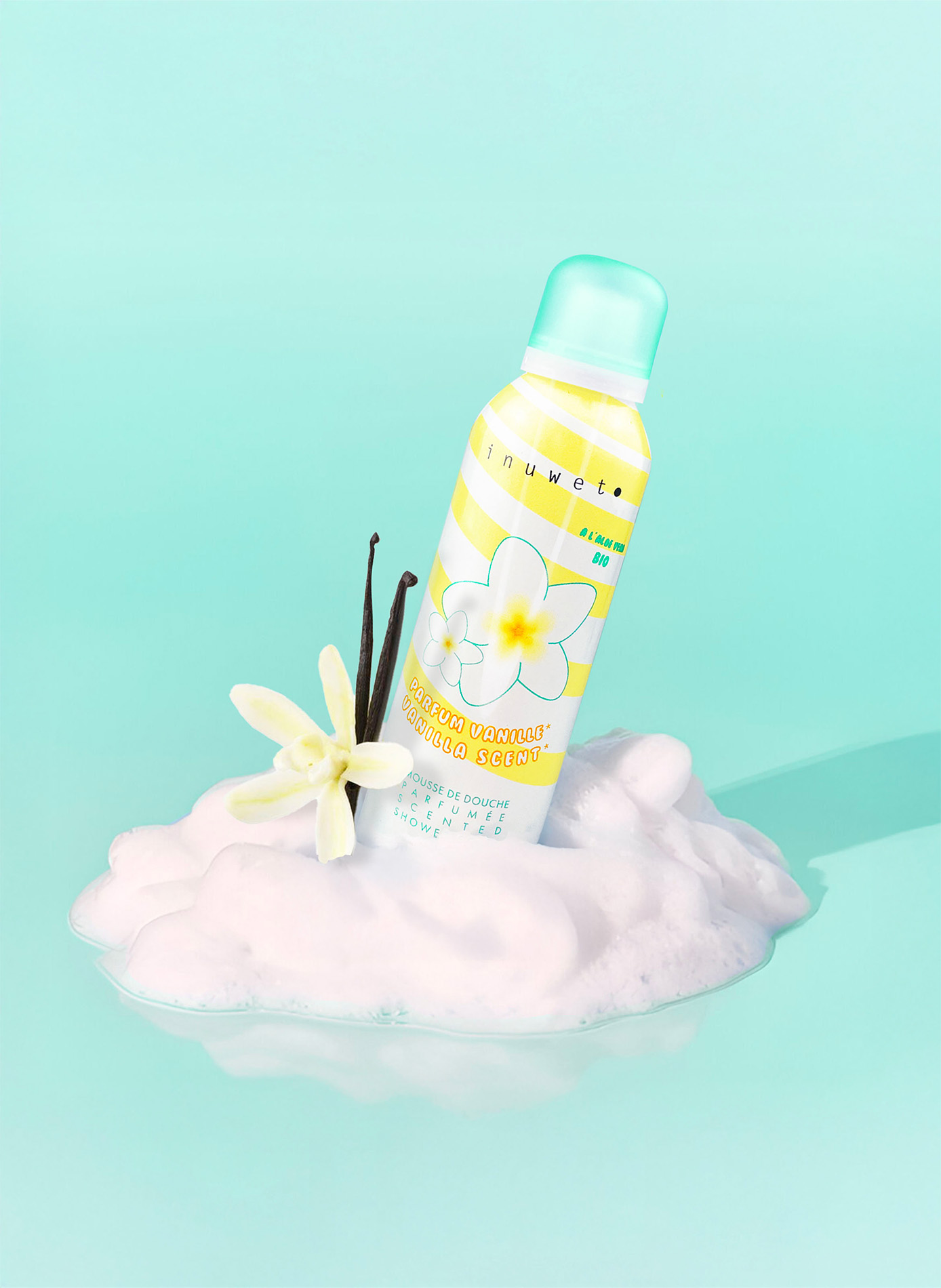 Mousse de douche Vanille INUWET No color