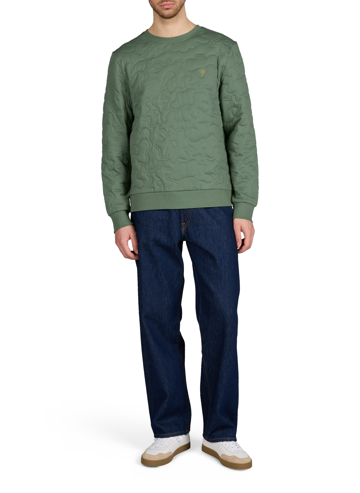 Sweat Bussy à motifs en coton mélangé FAGUO Vert