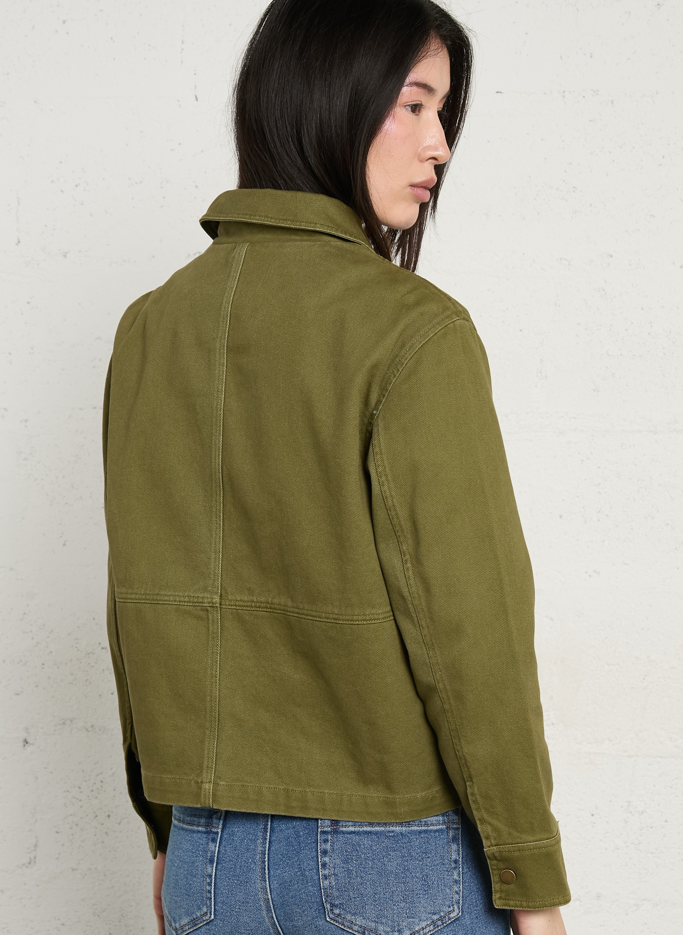 Veste col cassique en coton coco MAISON 123 Vert